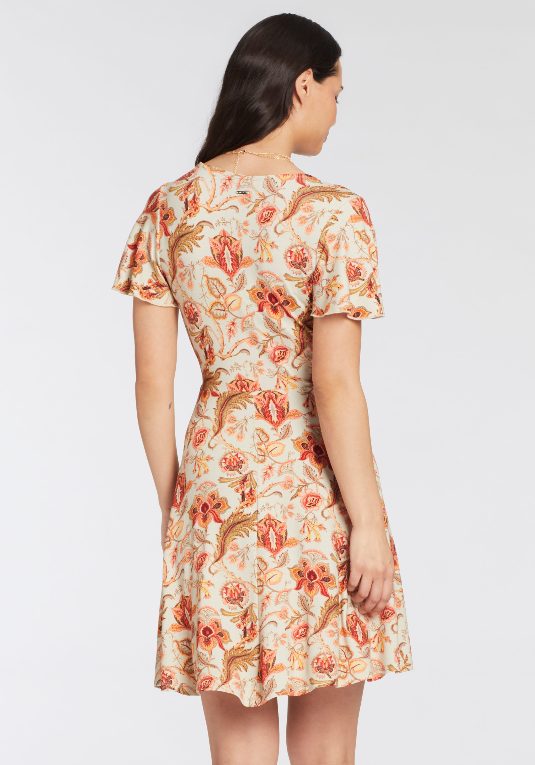 Laura Scott Jerseykleid, mit femininen Schmetterlingsärmeln