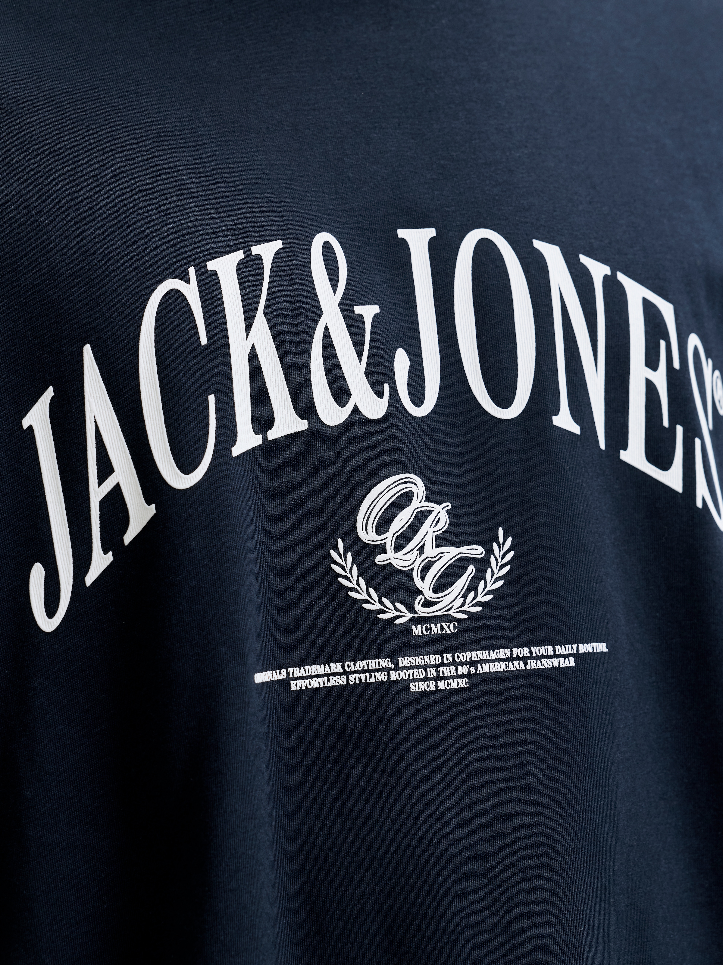 Jack & Jones Rundhalsshirt »JORFREDERIKSBERG BOLD BRANDING TEE SS CN« Baumwolle, regular fit