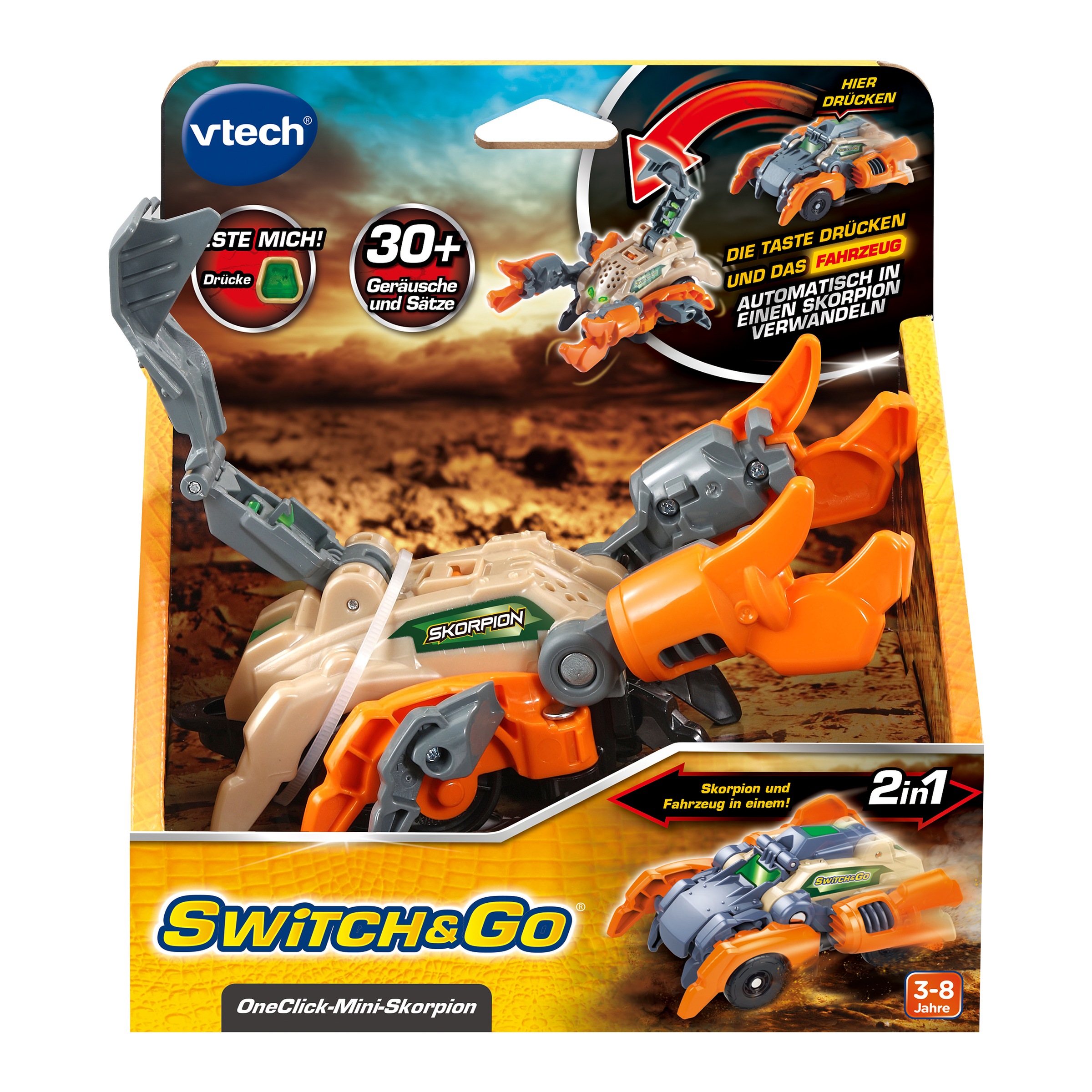 Vtech® Actionfigur »Switch & Go - OneClick-Mini-Skorpion« mit licht