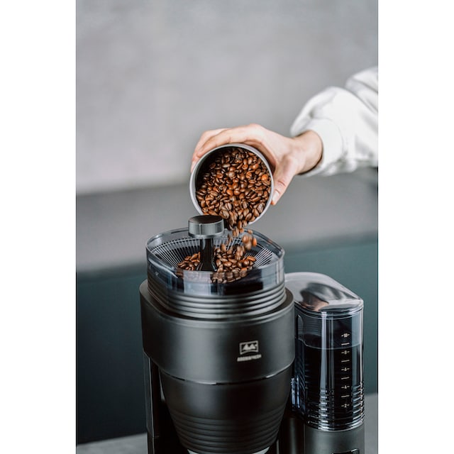 Melitta Kaffeemaschine mit Mahlwerk »AromaFresh X 1030-06«, 1,25 l  Kaffeekanne, Papierfilter, 1x4, 11  Mahlgradeinstellungen,Kaffeebohnen/-pulver, Timer,Warmhalteplatte jetzt  online bei OTTO