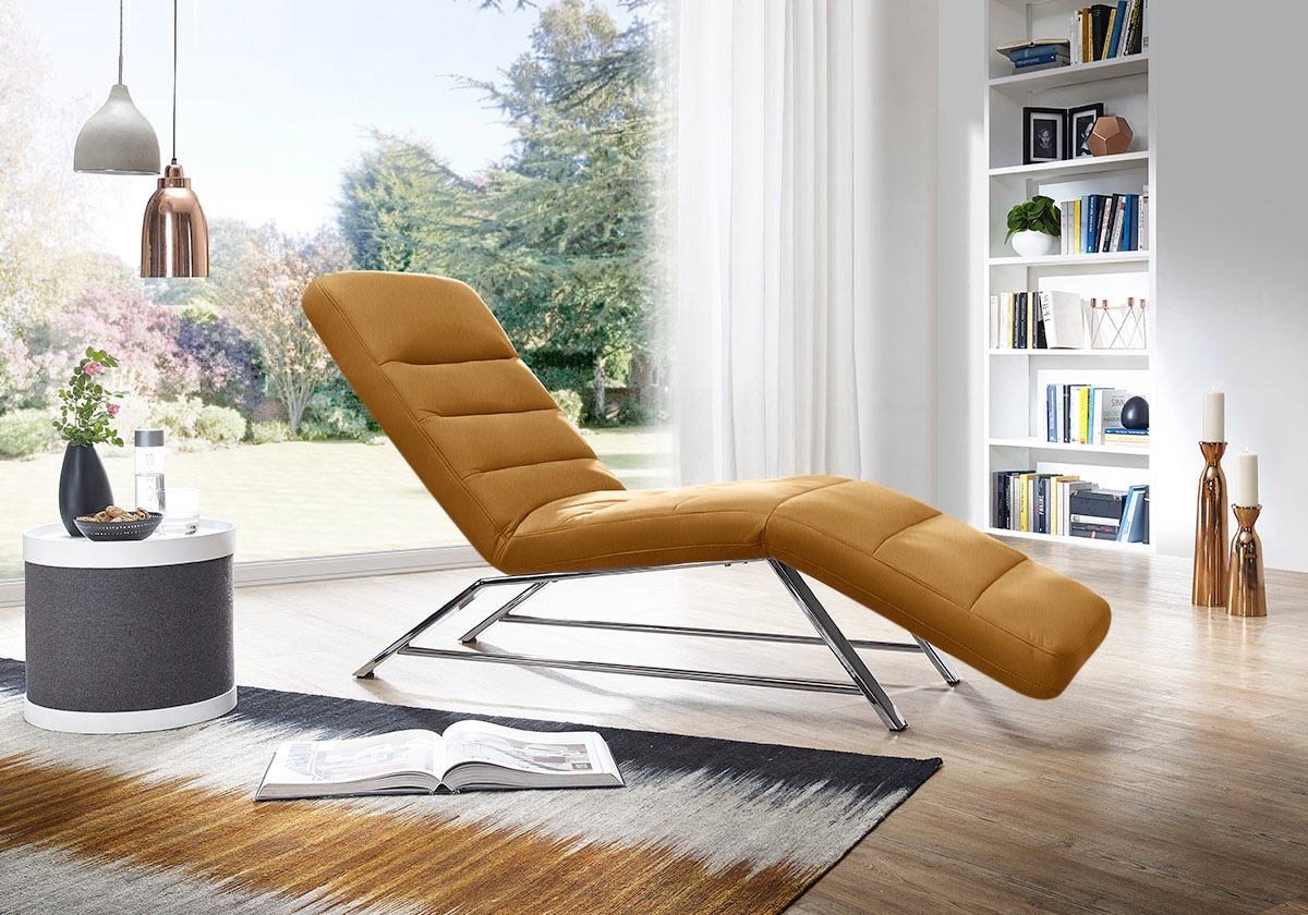 W.SCHILLIG Relaxliege »daily dreams«, Funktionsliege wahlweise mit Motor, Gestell Chrom, Breite 65 cm