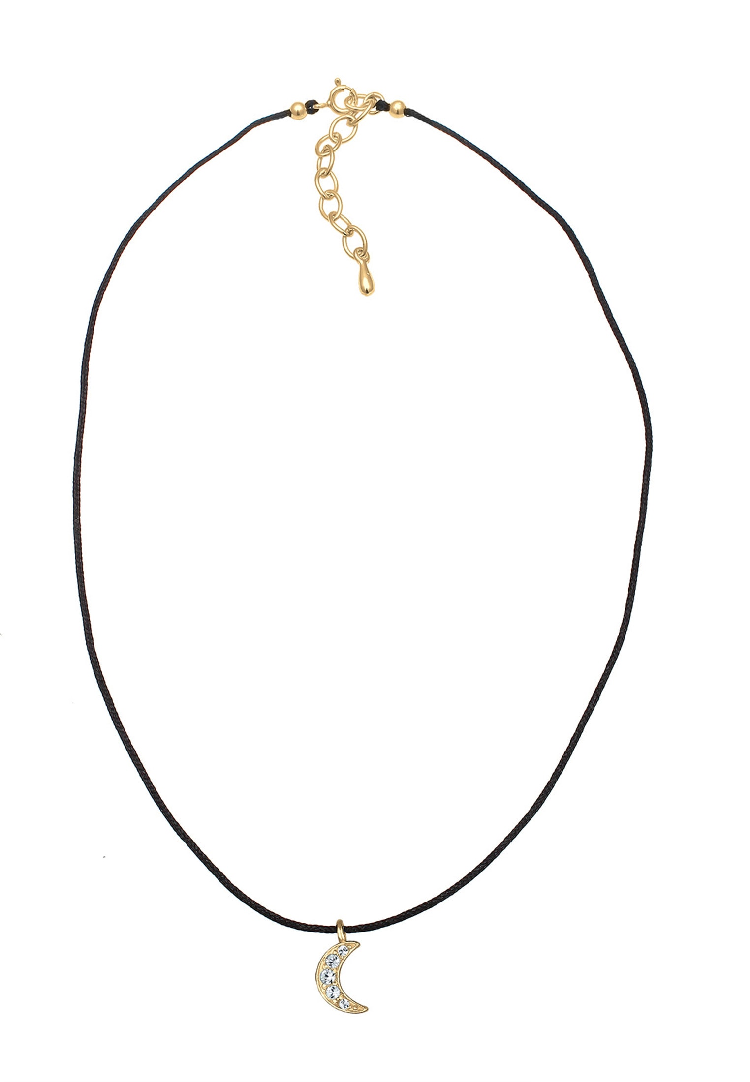 Elli Choker »Halskette Choker Halbmond Kristalle Silber«