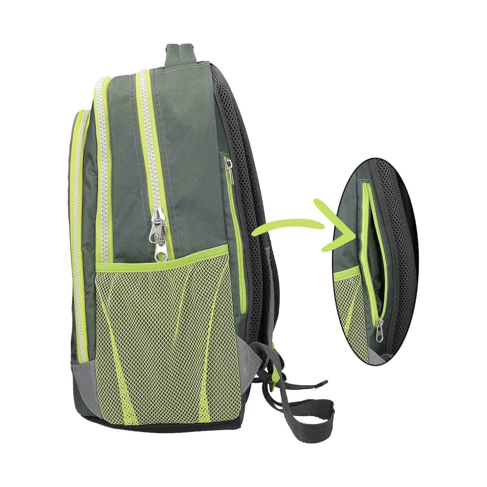 Depesche Rucksack »Schulrucksack Dino World 44 x 33 cm grau-grün«