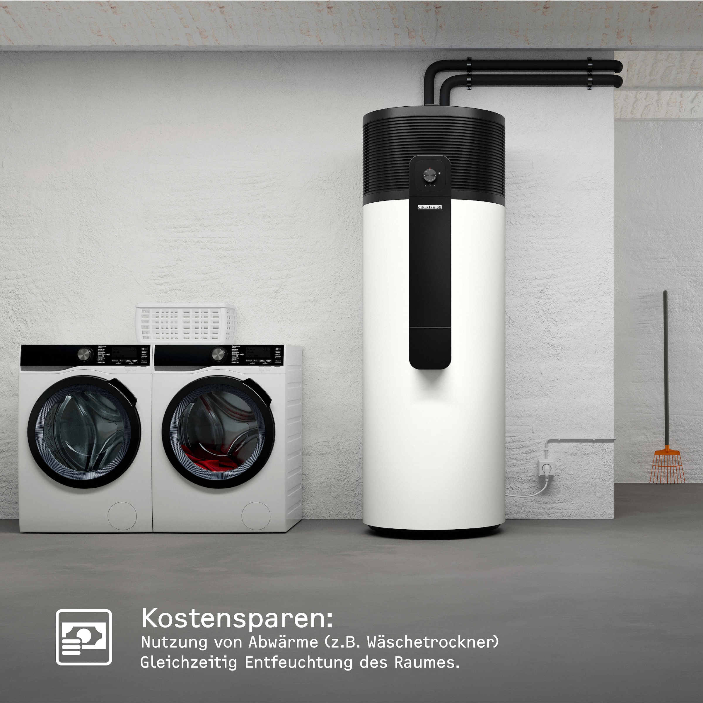 STIEBEL ELTRON Warmwasser-Wärmepumpe »WWK-I 300 Plus«, App-Bedienung, 300 l, Schnittstelle für Photovoltaik-Anlagen