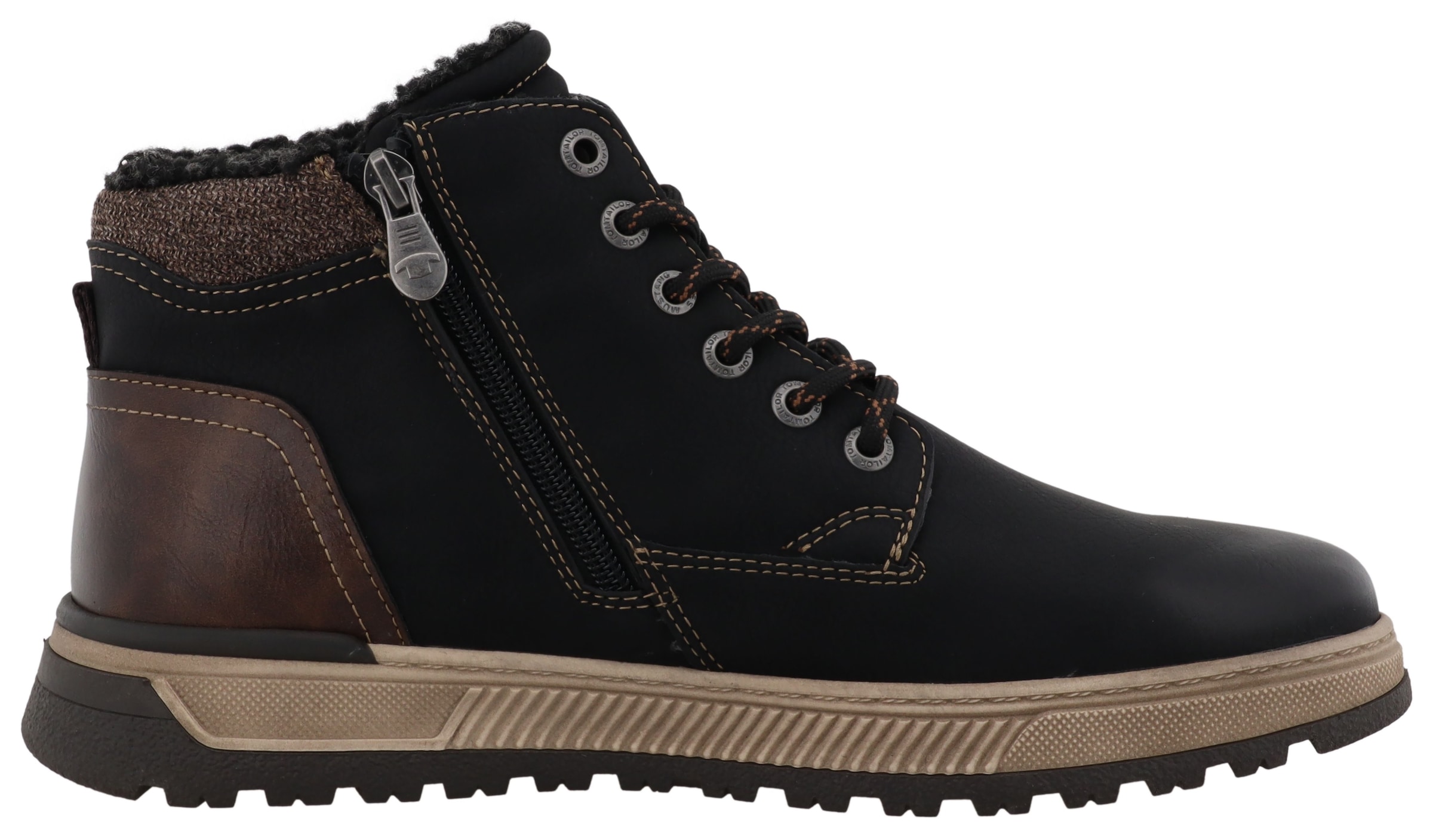 TOM TAILOR Winterboots  Schnürboots, Winterboots mit Reißverschluss