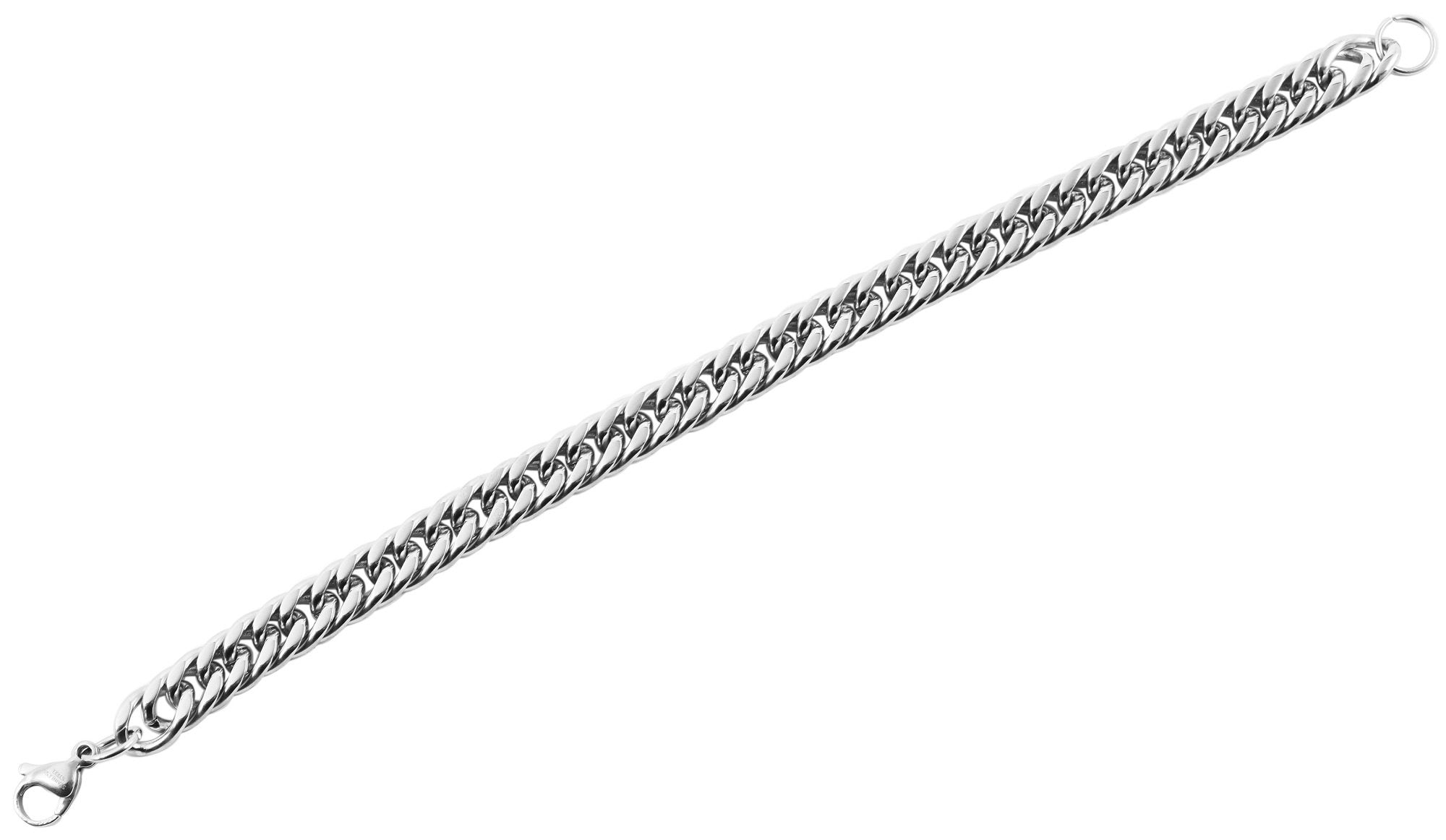 Adelia´s Panzerarmband »Unisex Armband ¿ Panzerarmband aus Edelstahl 22 cm«