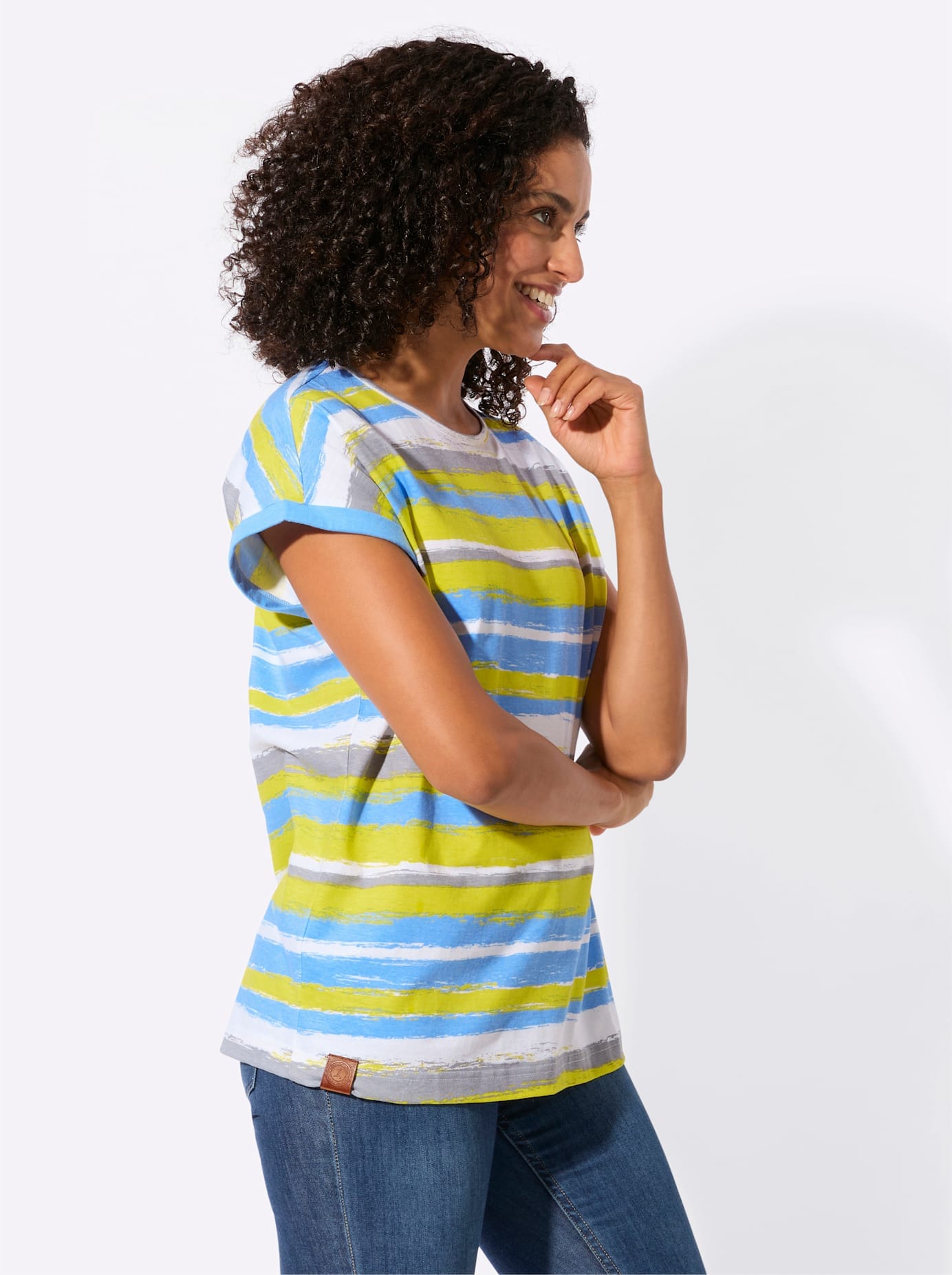 Casual Looks Kurzarmshirt »Ringelshirt« 1 tlg.