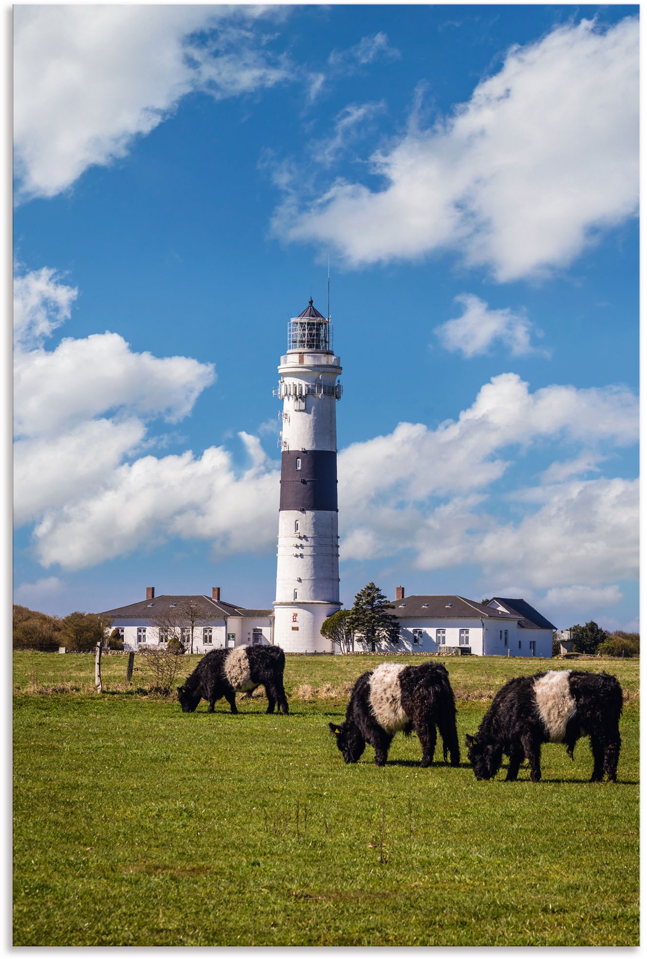 Artland Wandbild »Leuchtturm Langer Christian Kampen Sylt«, Gebäude, (1 St.), als Alubild, Outdoorbild, Poster in verschied. Größen