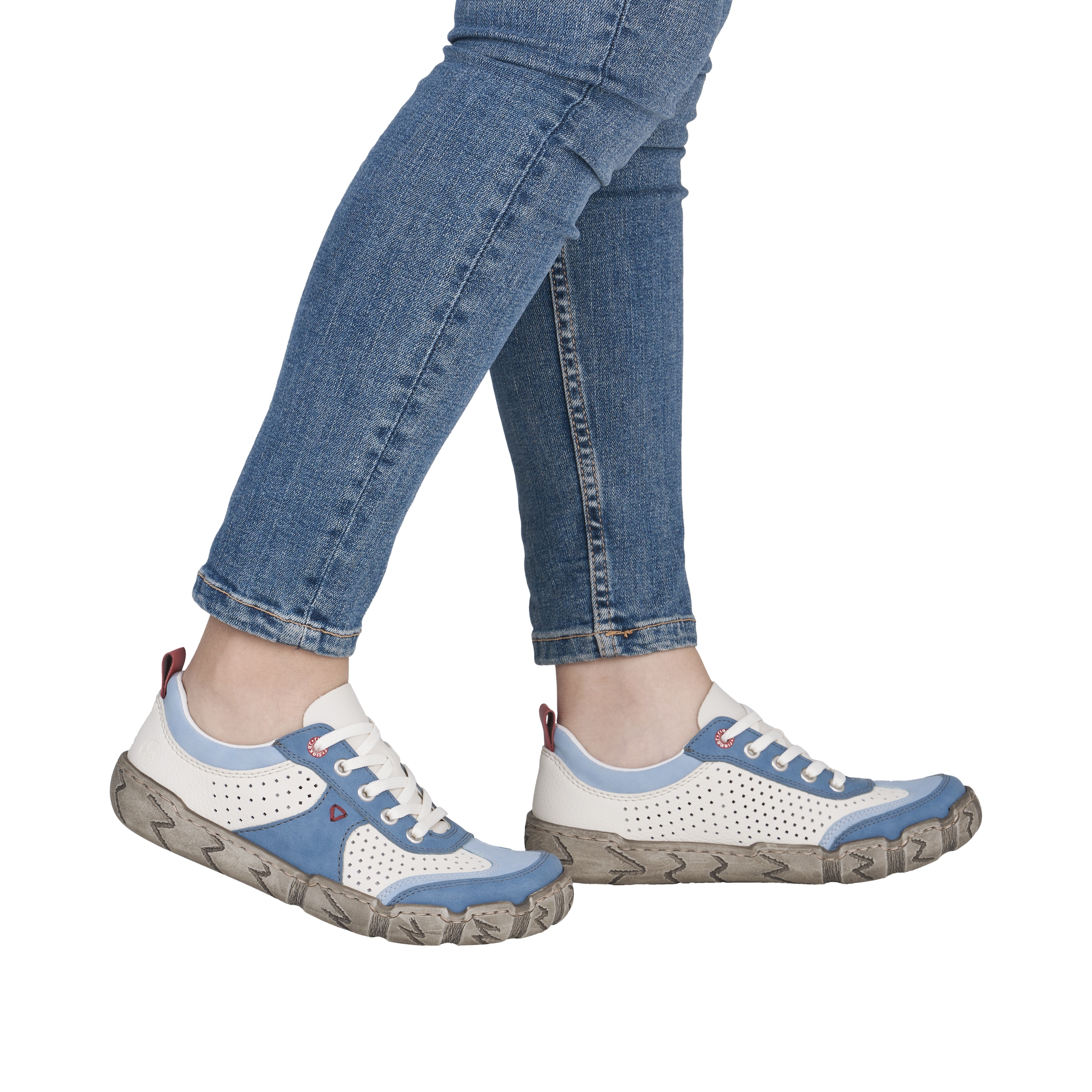 Rieker Sneaker  Schnürschuh, Halbschuh, Freizeitsneaker mit Perforation