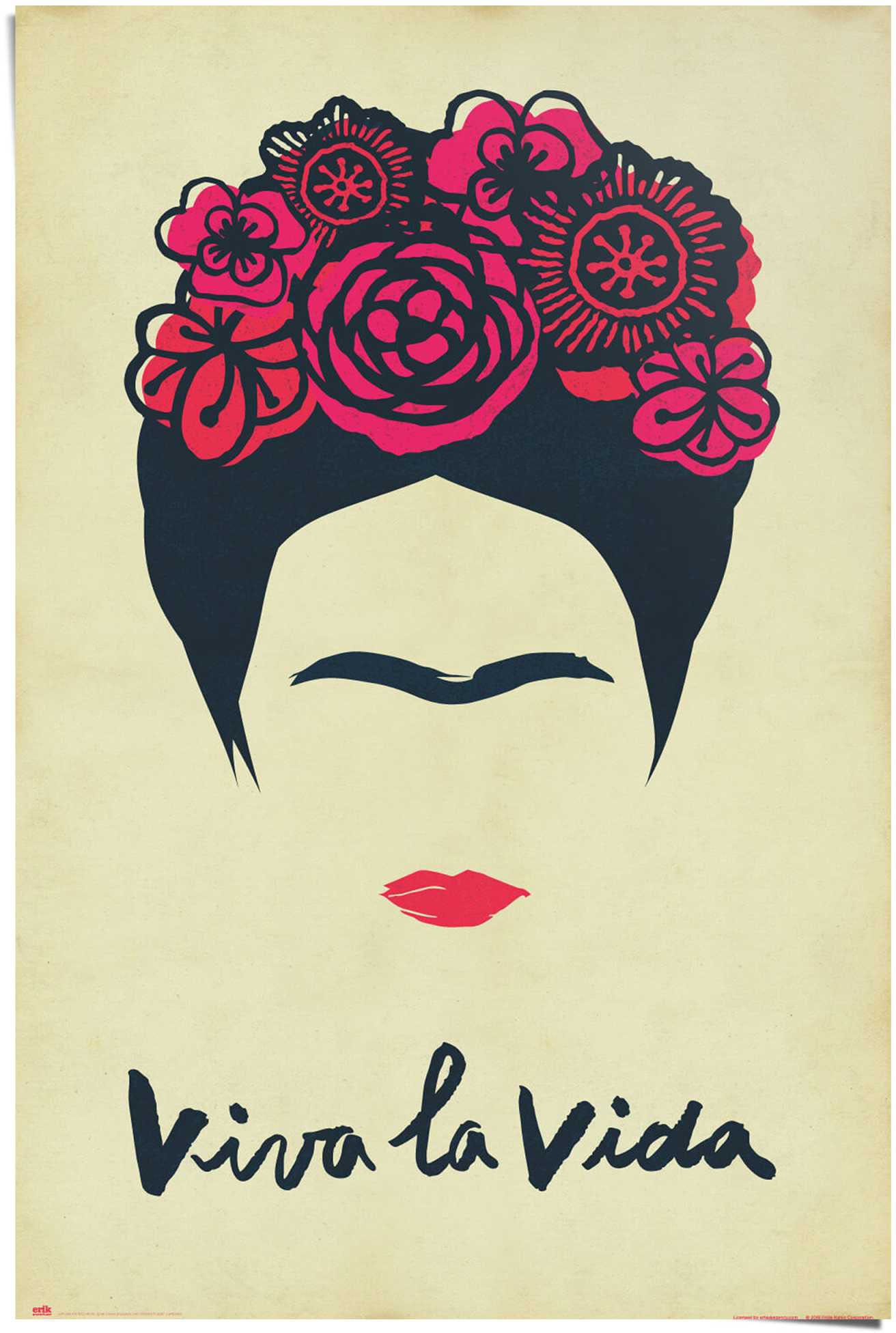 Reinders! Poster »Frida Kahlo - Viva la vida«