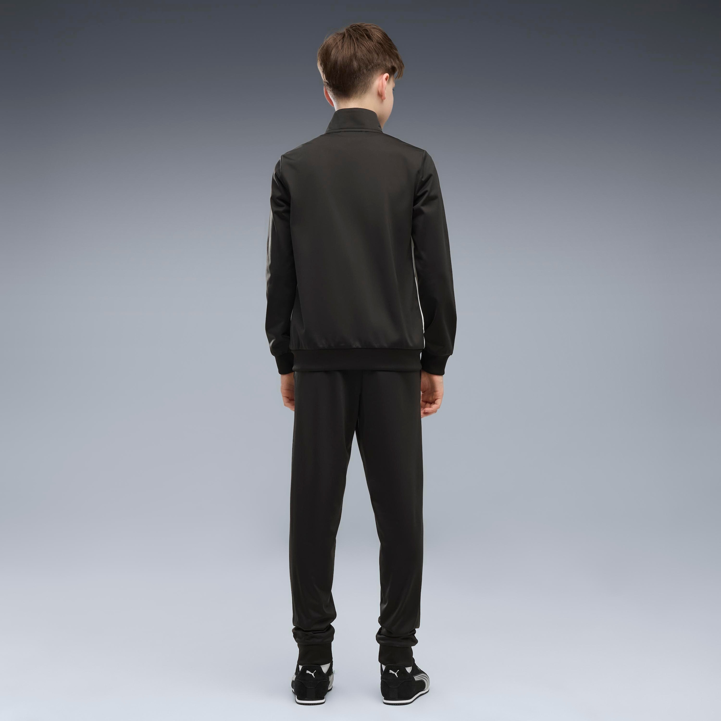 PUMA Trainingsanzug »POLY COLORBLOCK SUIT B« 2 zweiteiliges Set, mit Reißverschluss am Oberteil, aus Polyester
