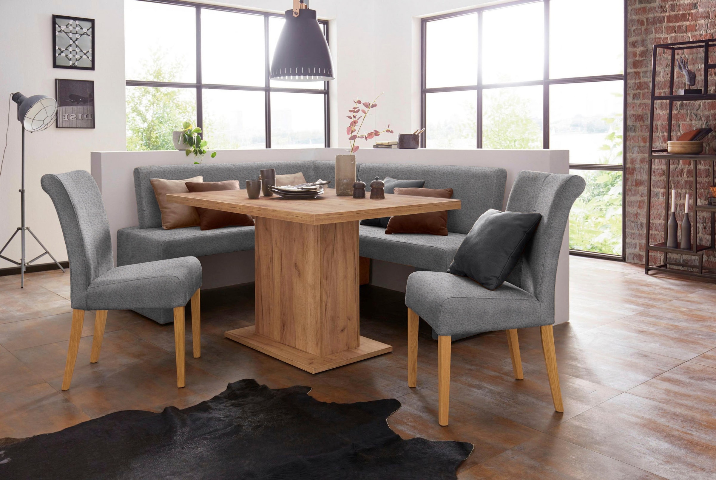 Home affaire Eckbank »Barcelona« In verschiedenen Stoffen und Farben