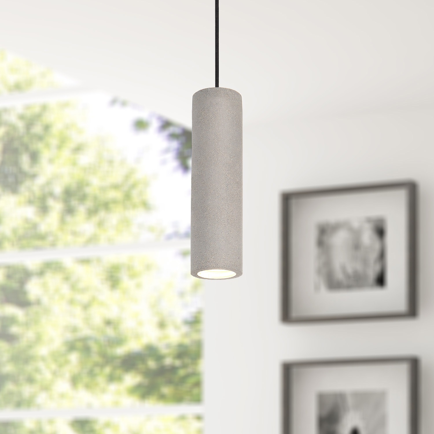 Paco Home Pendelleuchte »TOBI«, 1 flammig, Leuchtmittel GU10 | ohne Leuchtmittel, LED, GU10, Lampe Für Wohnzimmer Esszimmer Küche, Höhenverstellbar