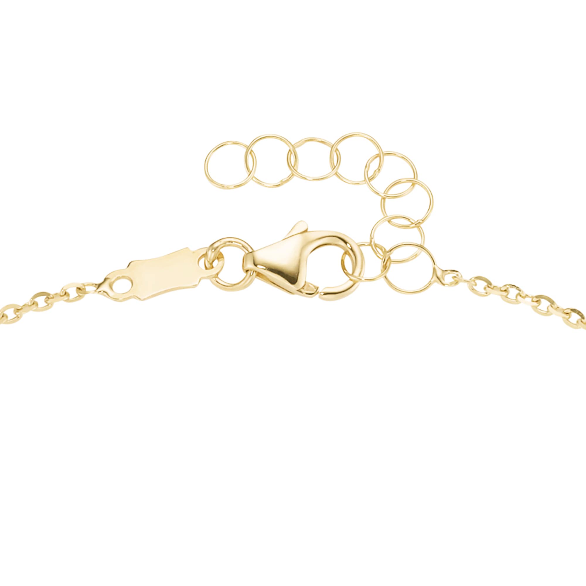 Luigi Merano Armband »Armband Kleeblatt-Mittelteil mit Perlmutt, Gold 375«