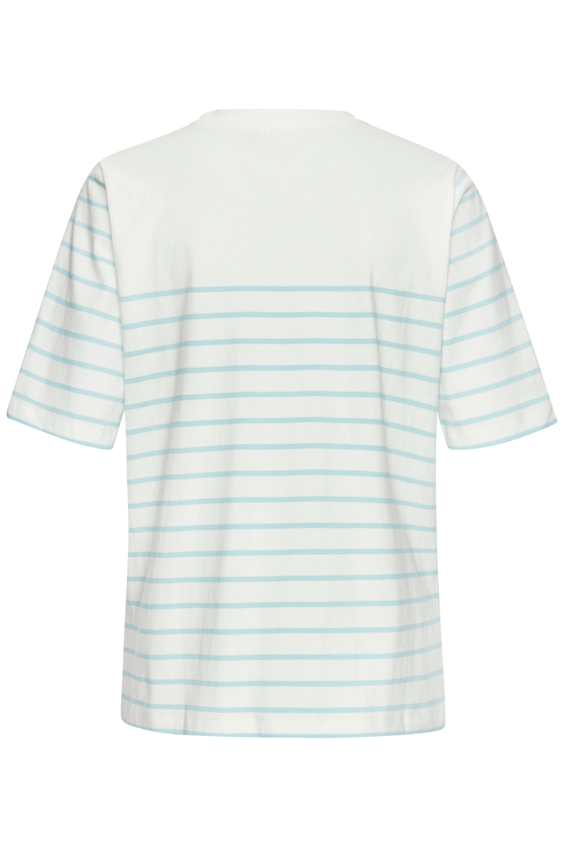 LASCANA T-Shirt, mit Streifen, Kurzarmshirt aus Baumwolle, schlanke Optik, Basic