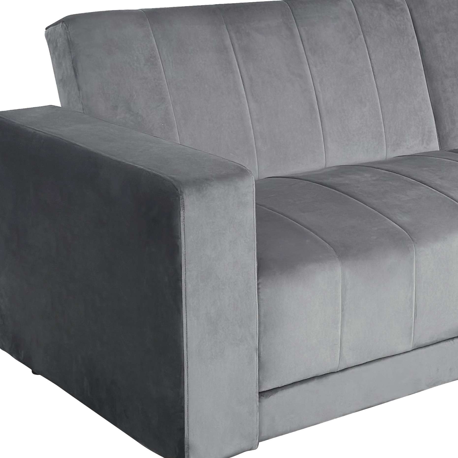Dorel Home 3-Sitzer »Allie II Schlafsofa 225 cm« Bett-Funktion (108/190cm), Rückenlehne 2-teilig, mit Steppung