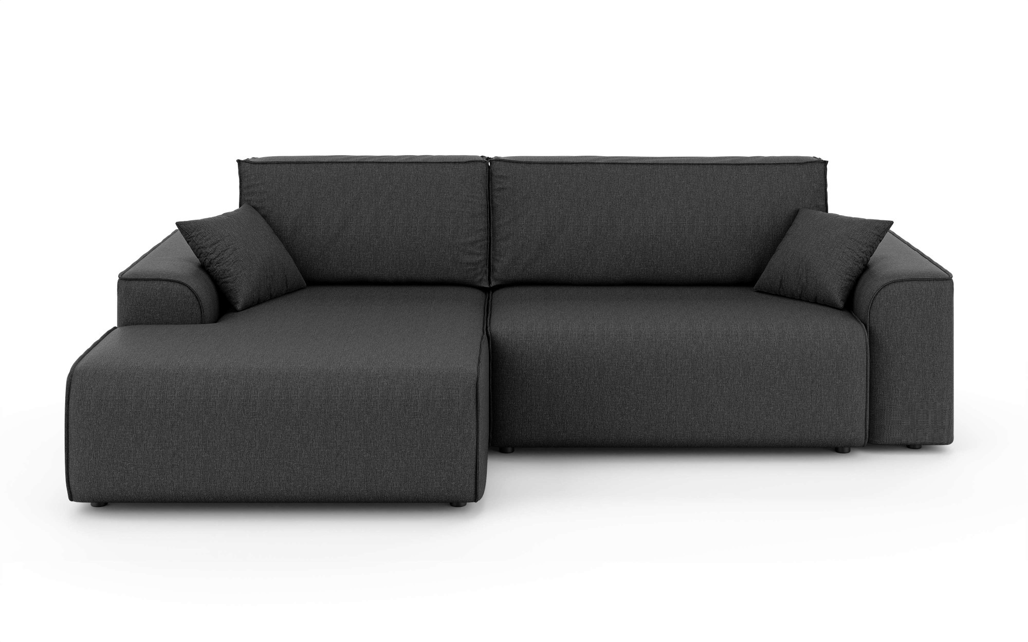 Home affaire Ecksofa »Santenay mit Bettfunktion und Bettkasten, Maße: B/T/H 266/164/90 cm« L-Form mit Wellenfederung, Schlaffläche: 140x213 cm, auch in Cord
