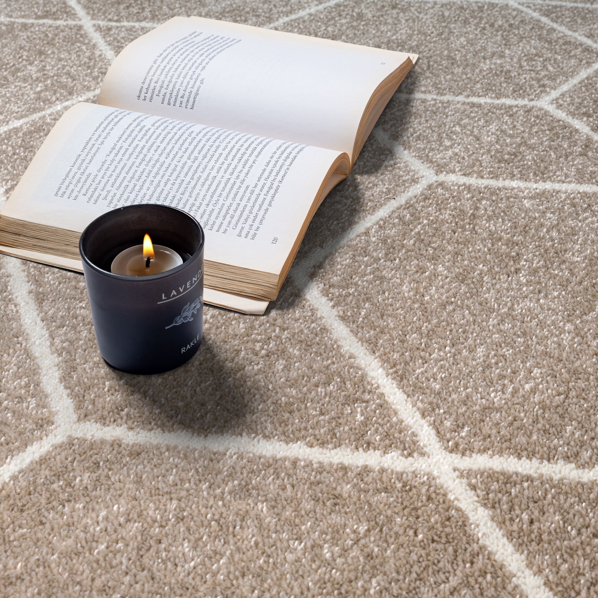 Sanat Teppich »Trellis , auch als Läufer und Rund« rechteckig 10 mm Höhe Kurzflor, skandi, boho, große Farbauswahl, alle Räume