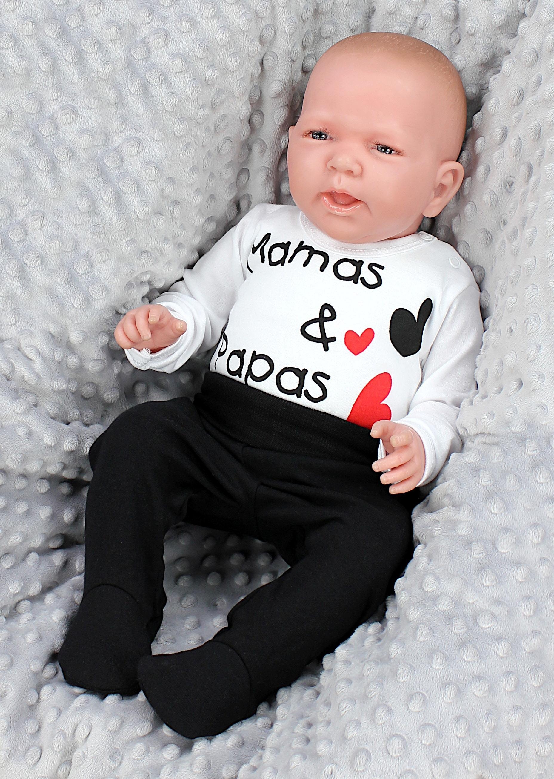 TupTam Langarmbody »Body Unisex Baby Langarm-Body mit Aufdruck 5er Set«