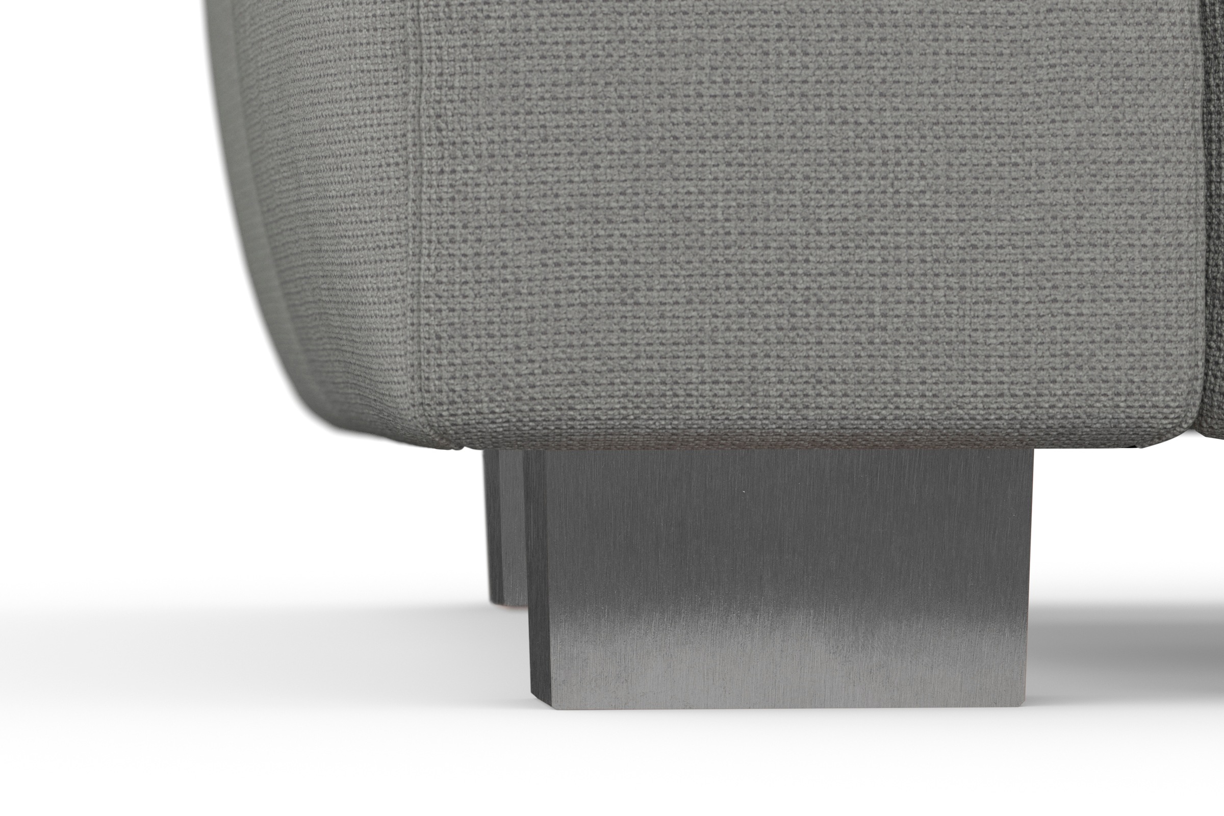 sit&more Ecksofa »Dundee L-Form«, mit Federkern und Edelstahlfüßen, wahlweise mit Kopfteilverstellung