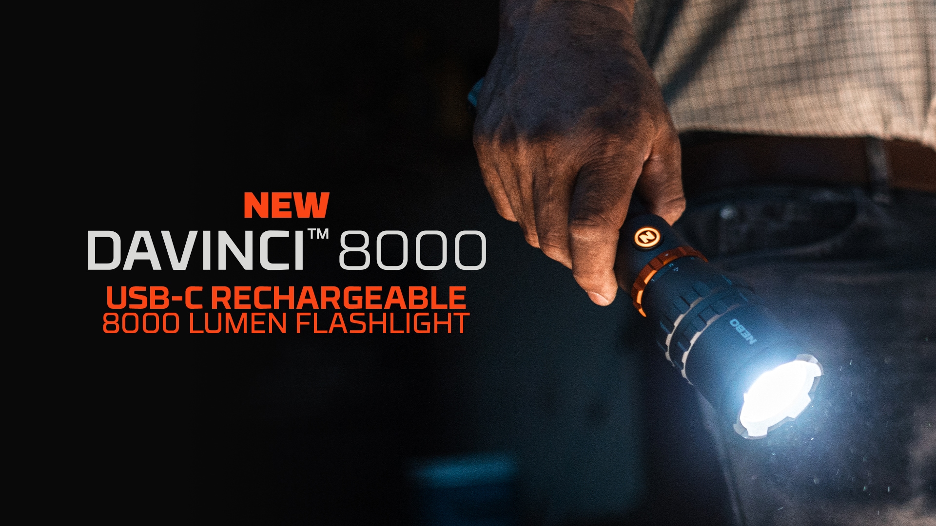 NEBO LED Taschenlampe »Nebo DAVINCI™ 8000« Taschenlampe inkl. Ladekabel, 