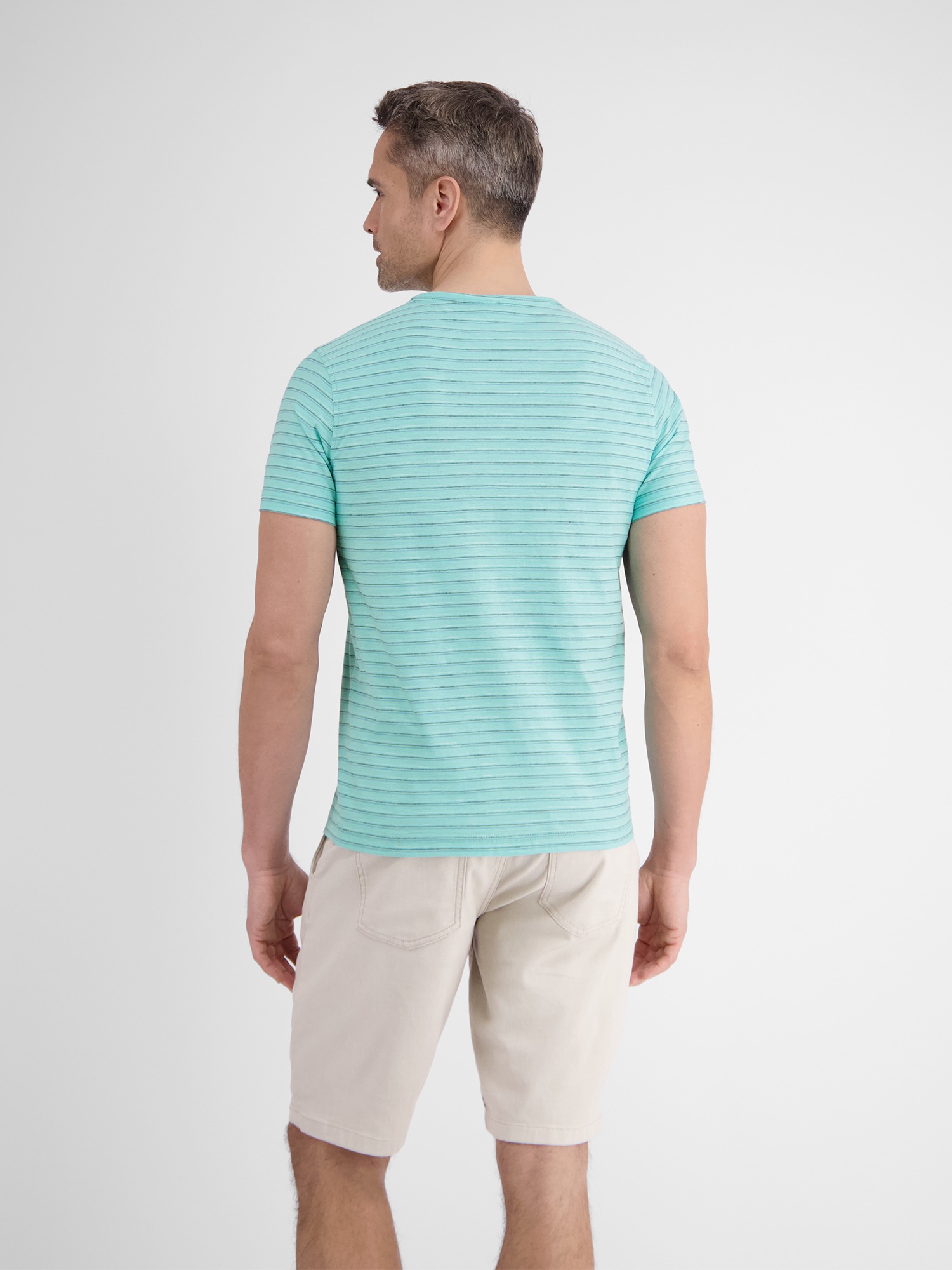 LERROS Henleyshirt »LERROS Herren Serafino-Shirt, gestreift«