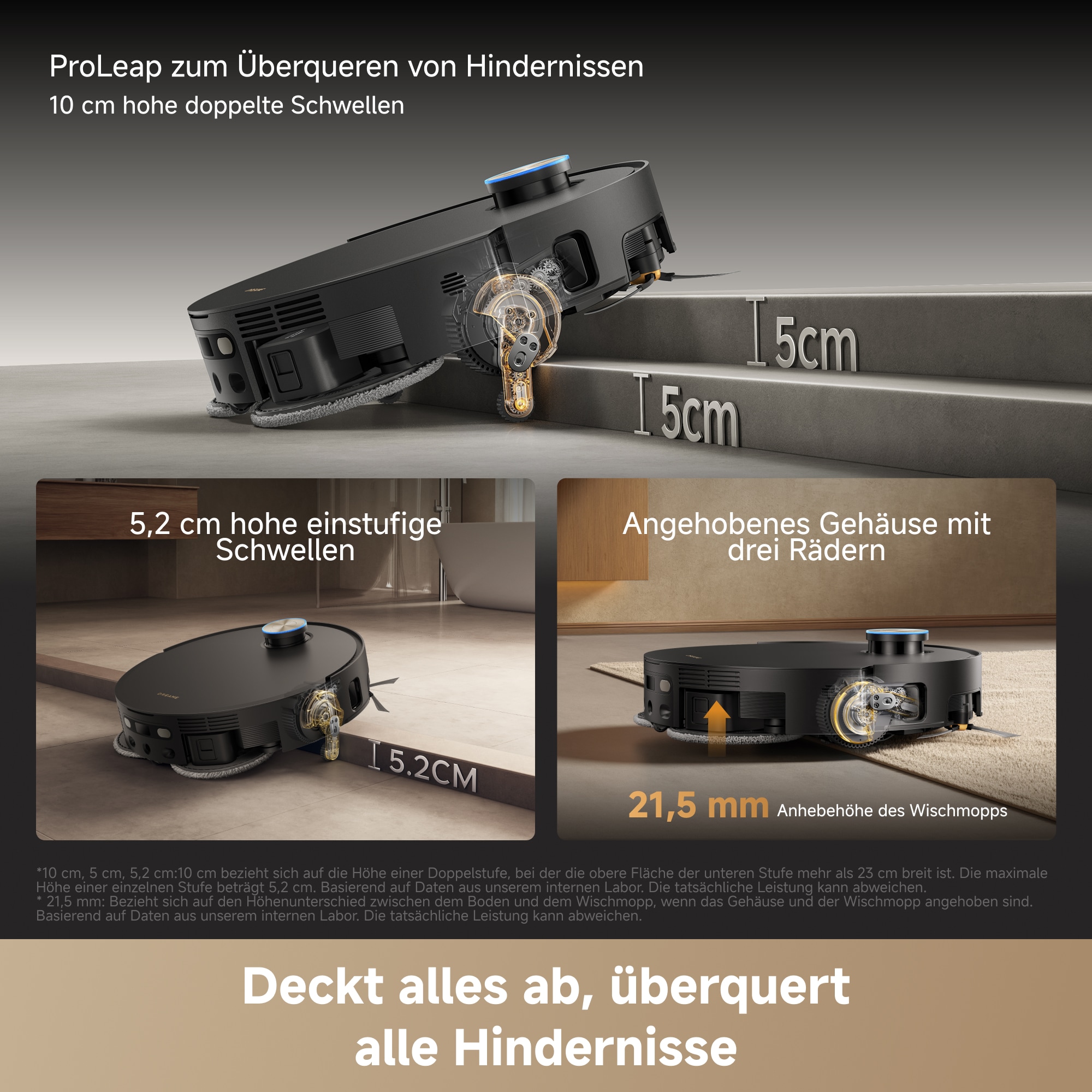 Dreame Nass-Trocken-Saugroboter »X60 Pro Master« Vollautomatische Absaugstation, Festwasseranschluss