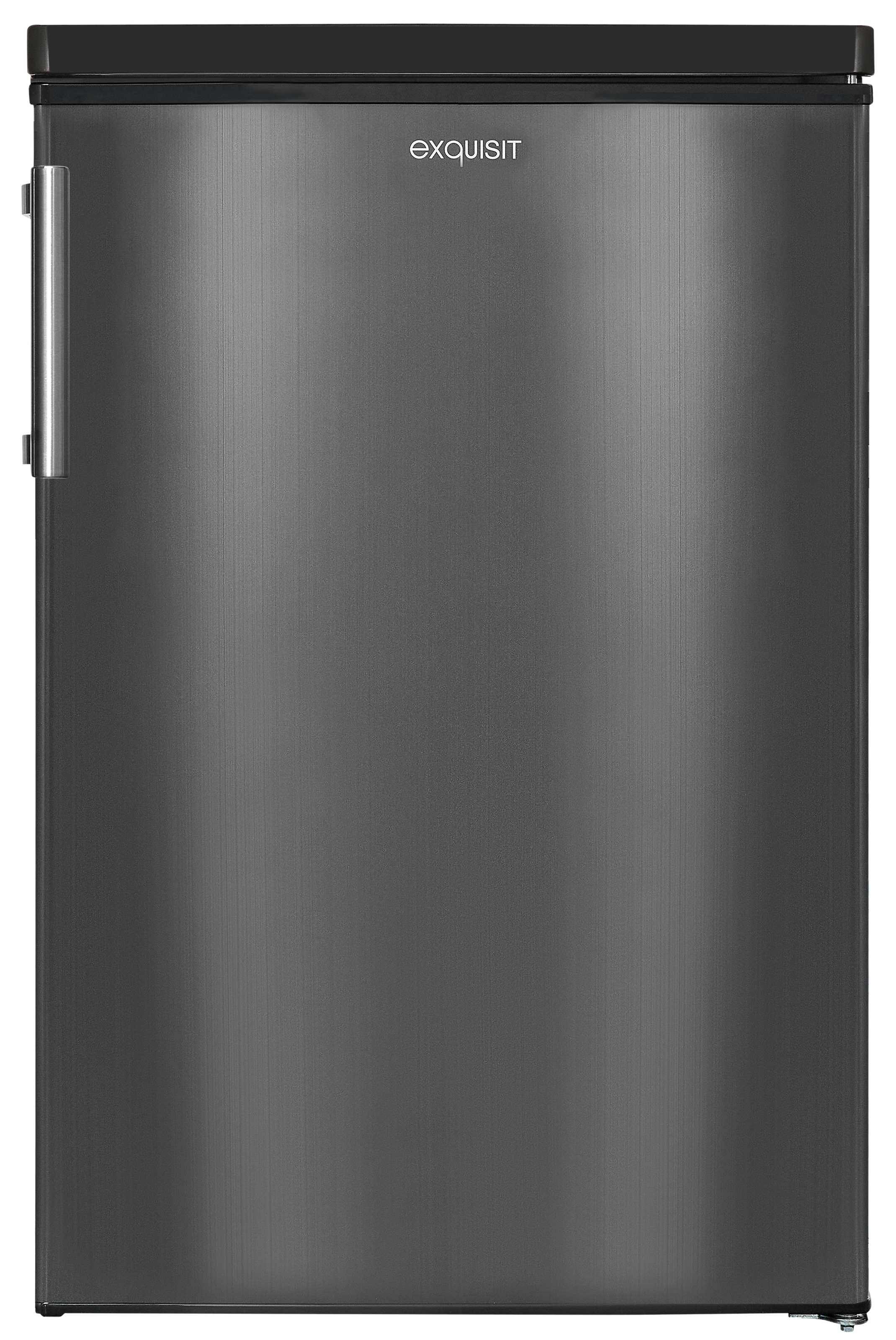 exquisit Kühlschrank KS16-V-H-040E inoxlook-az »KS16-V-H-040E inoxlook-az« 85,5 cm hoch 55 cm breit Kompakt & flexibel – ideal für Küche, Büro & Ferienwohnung