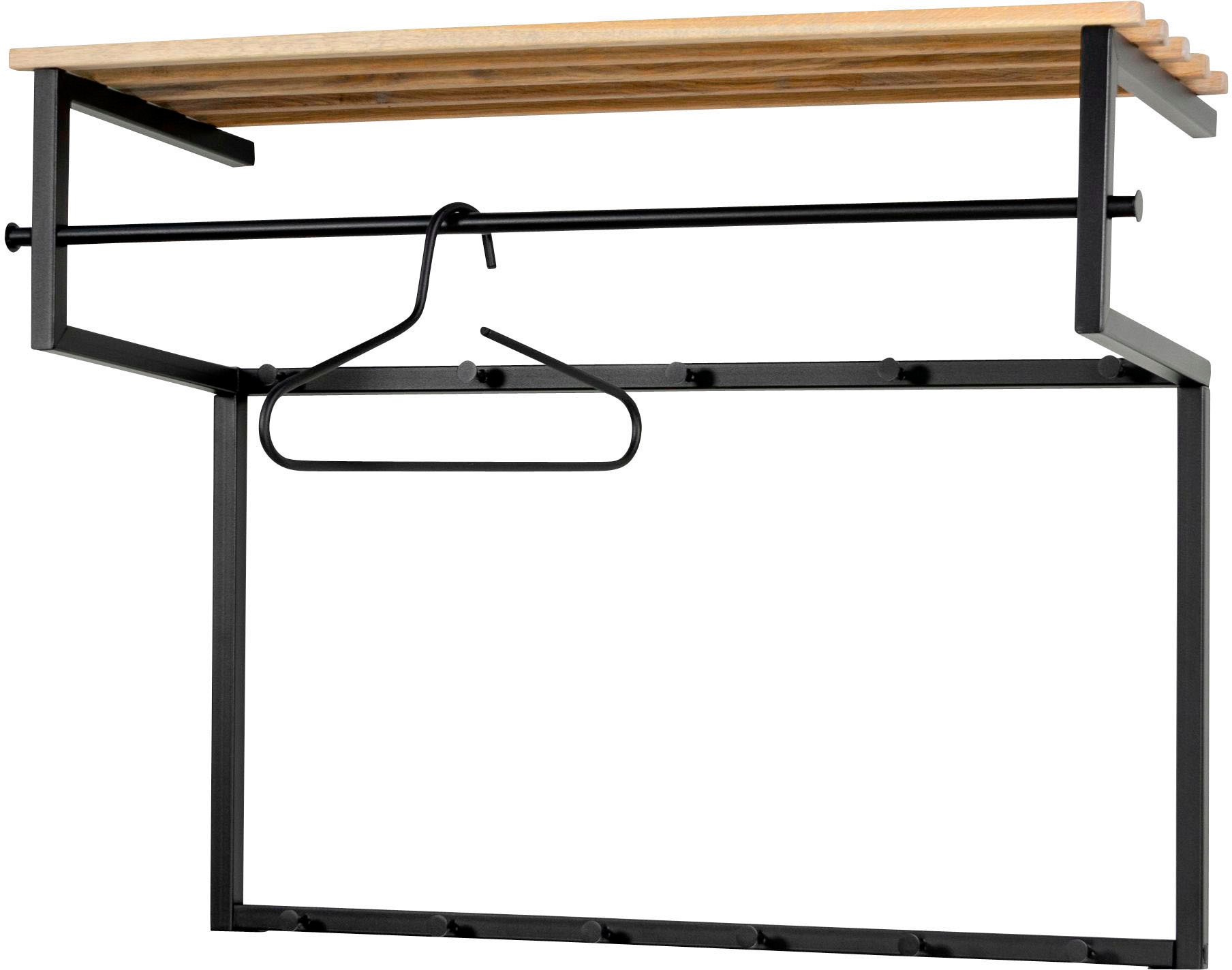 Spinder Design Garderobenleiste, Metall, Breite 100 cm, Familien-Garderobe, 11 Haken