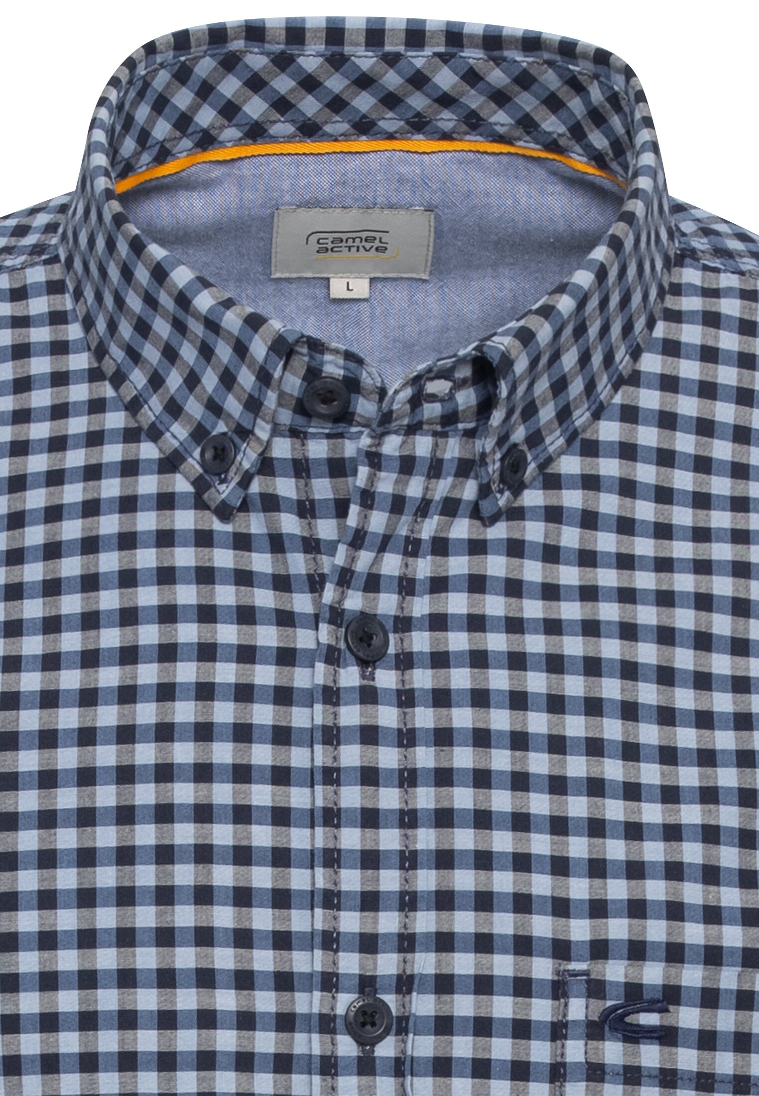 camel active Karohemd, mit Button-Down-Kragen