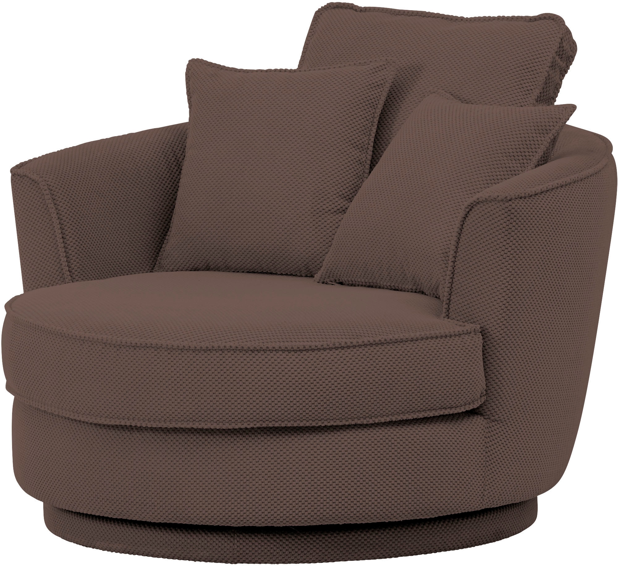 Home affaire Drehsessel »MAISIE, Love Seat XXL, Lese-Sessel BIG-« Sessel in MEGA CORD u. Web-Velours, 360 Grad drehbar