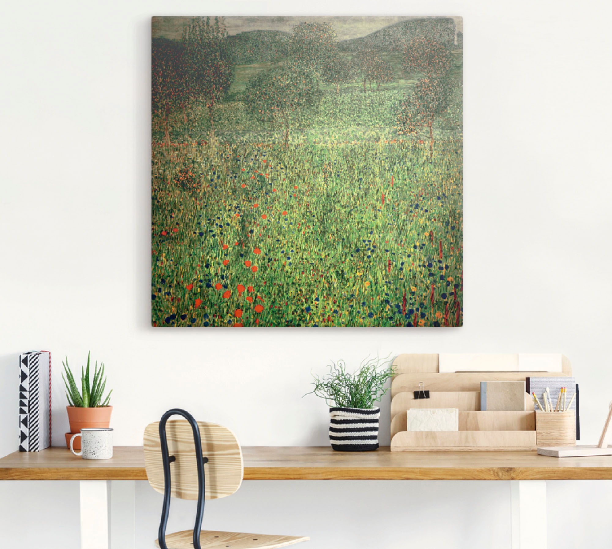 Artland Leinwandbild »Gartenlandschaft«, Wiesen & Bäume, (1 St.), auf Keilrahmen gespannt