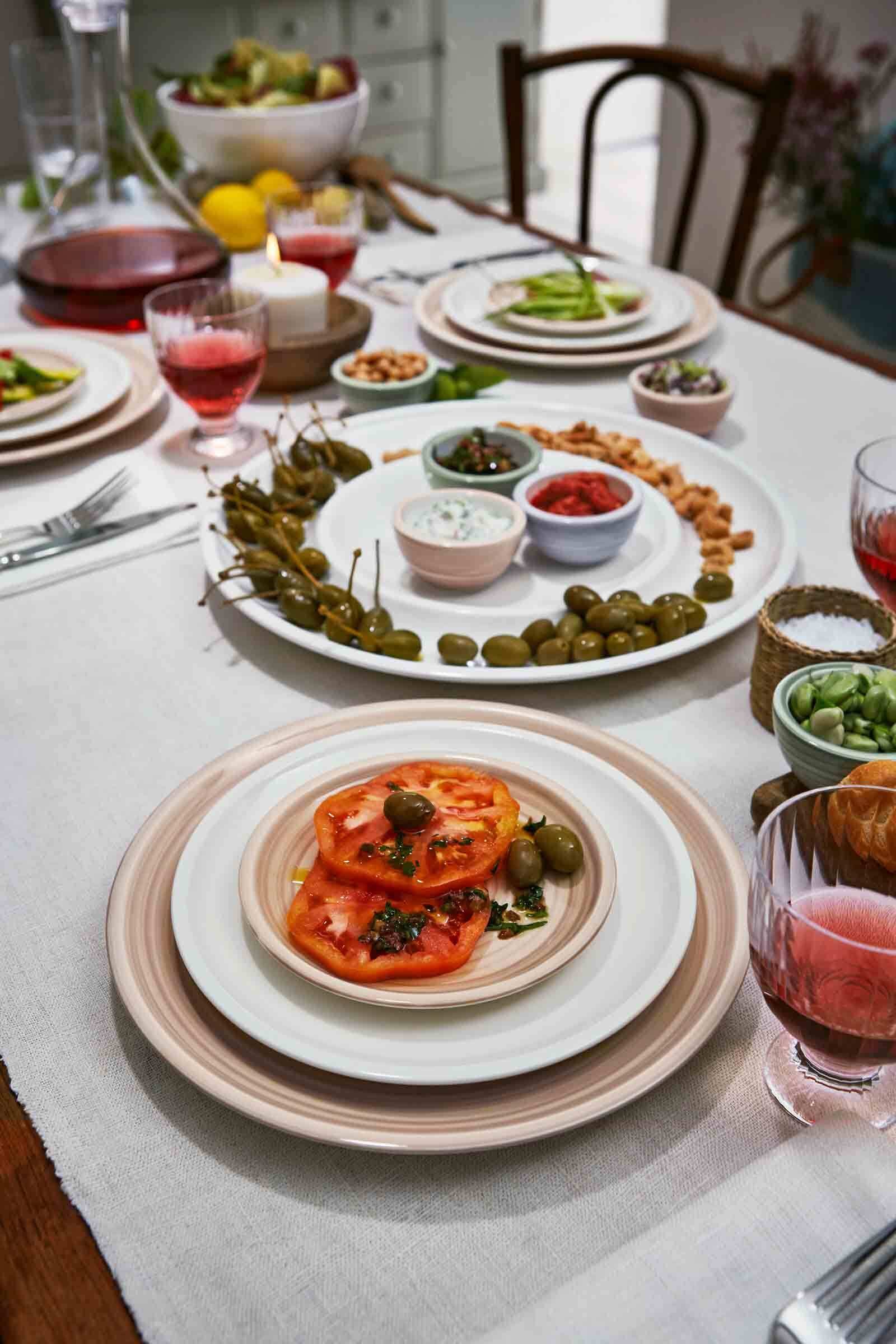 Villeroy & Boch Geschirr-Set »Geschirr-Set Artesano Original 30er Set weiß« Spülmaschinengeeignet, Mikrowellenfest