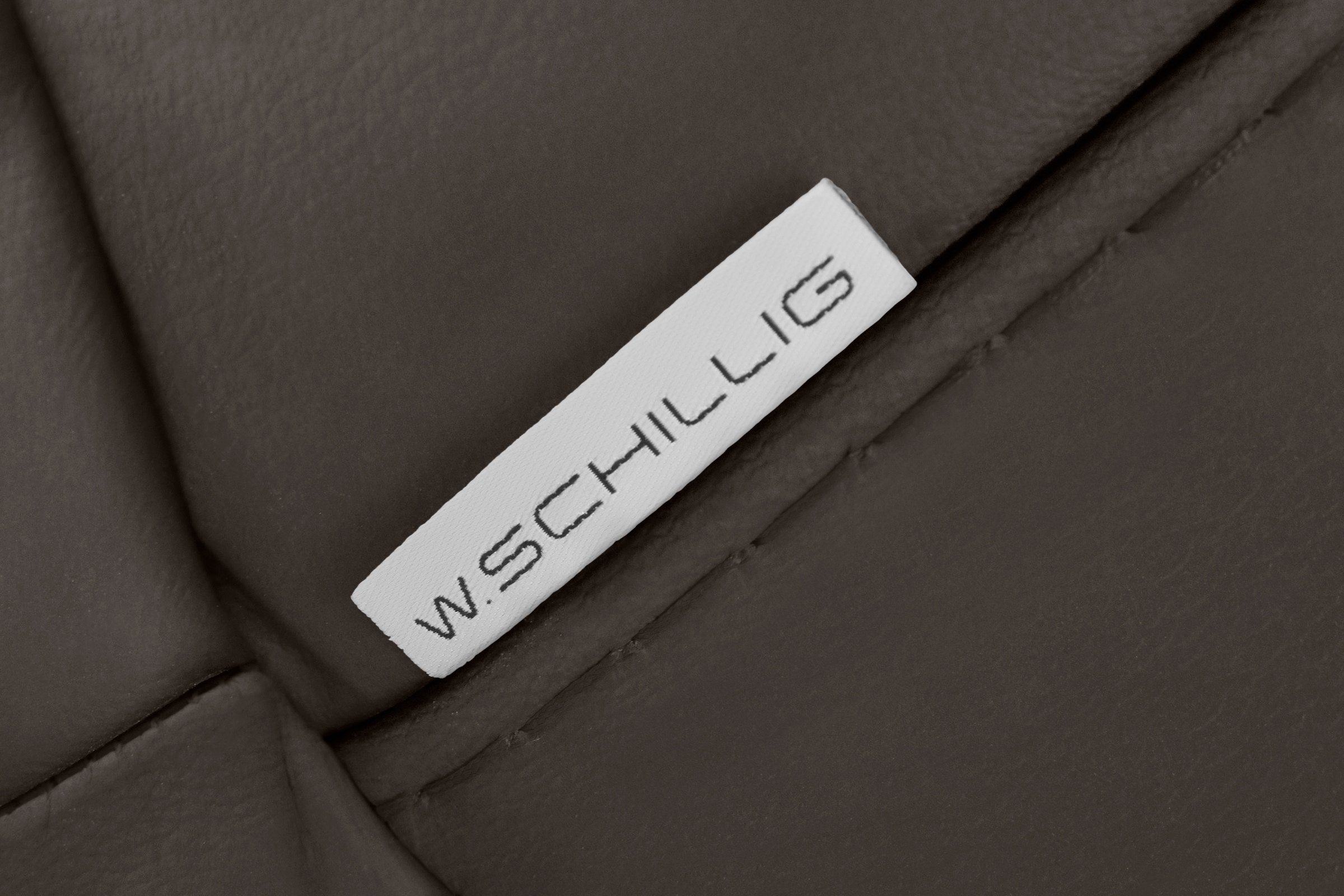 W.SCHILLIG 2,5-Sitzer »montanaa Designsofa mit erstklassigem Sitzkomfort, Ferderkern« mit Metallfüßen in Chrom glänzend, Breite 212 cm
