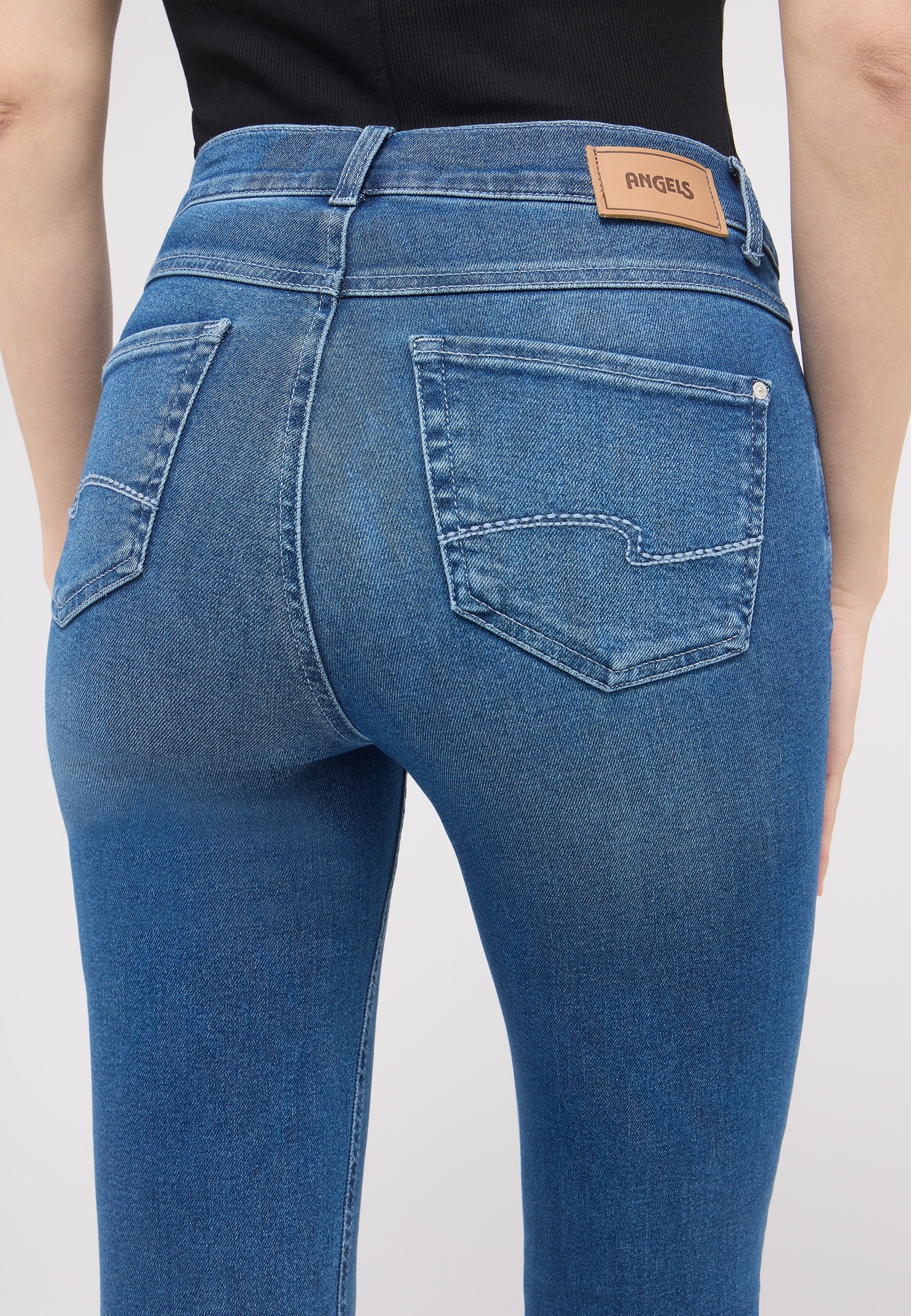 ANGELS Slim-fit-Jeans »SKINNY« aus Baumwollmischung, mit Gürtelschlaufen