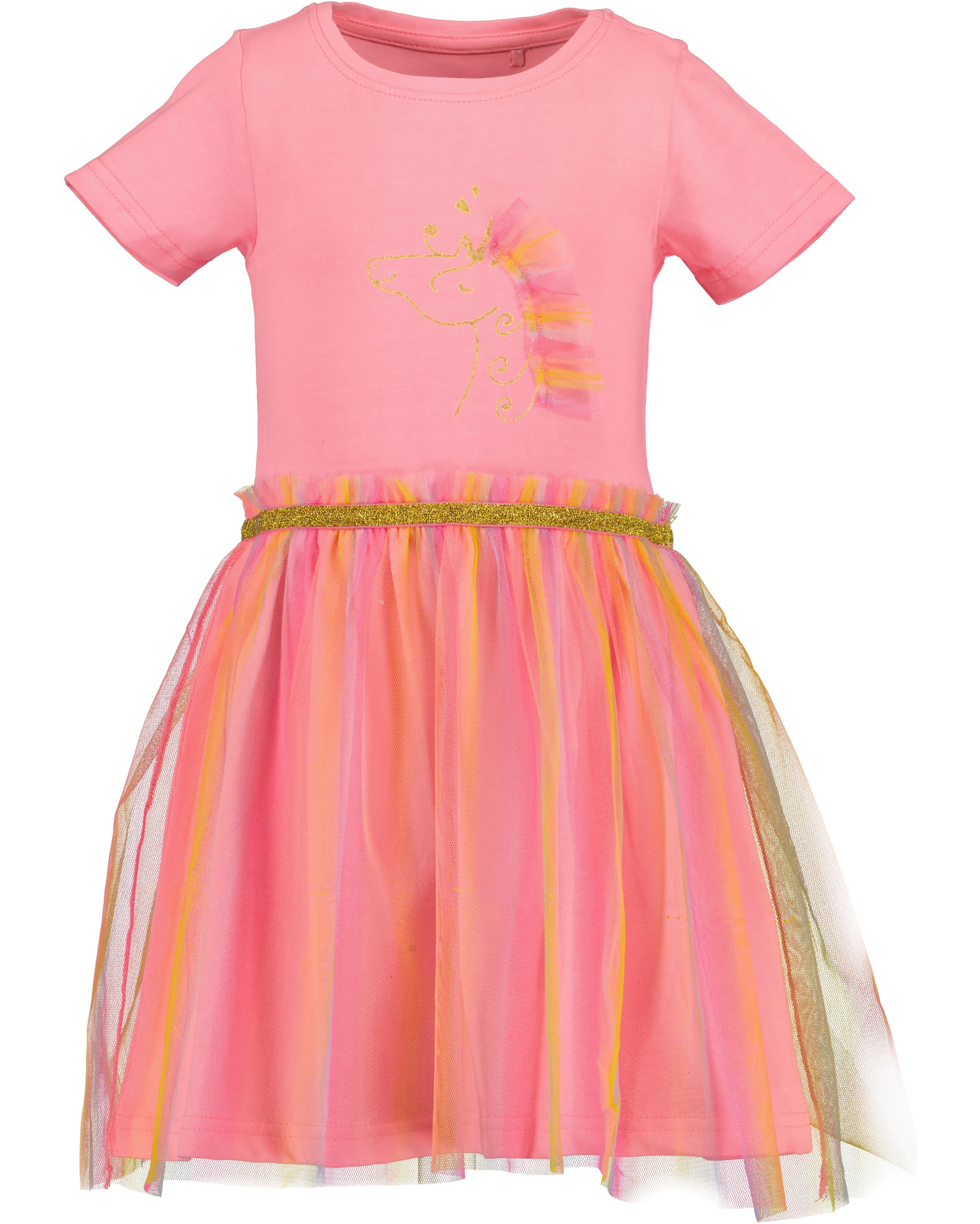 Blue Seven Jerseykleid 1 tlg. tlg. mit aufgesetztem  Tüllrock und tollem Frontmotiv