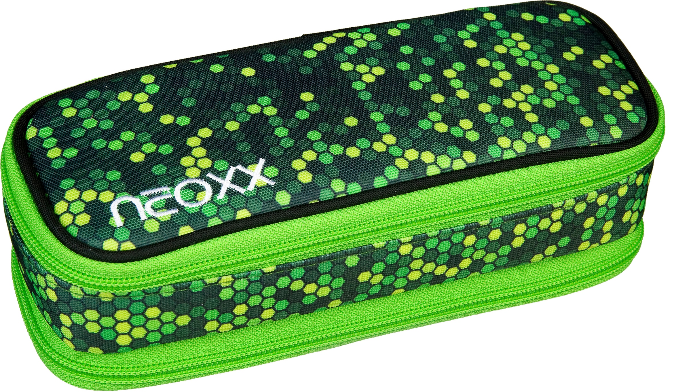 neoxx Schreibgeräteetui »Schlamperbox, Catch, Pixel my mind«, aus recycelten PET-Flaschen