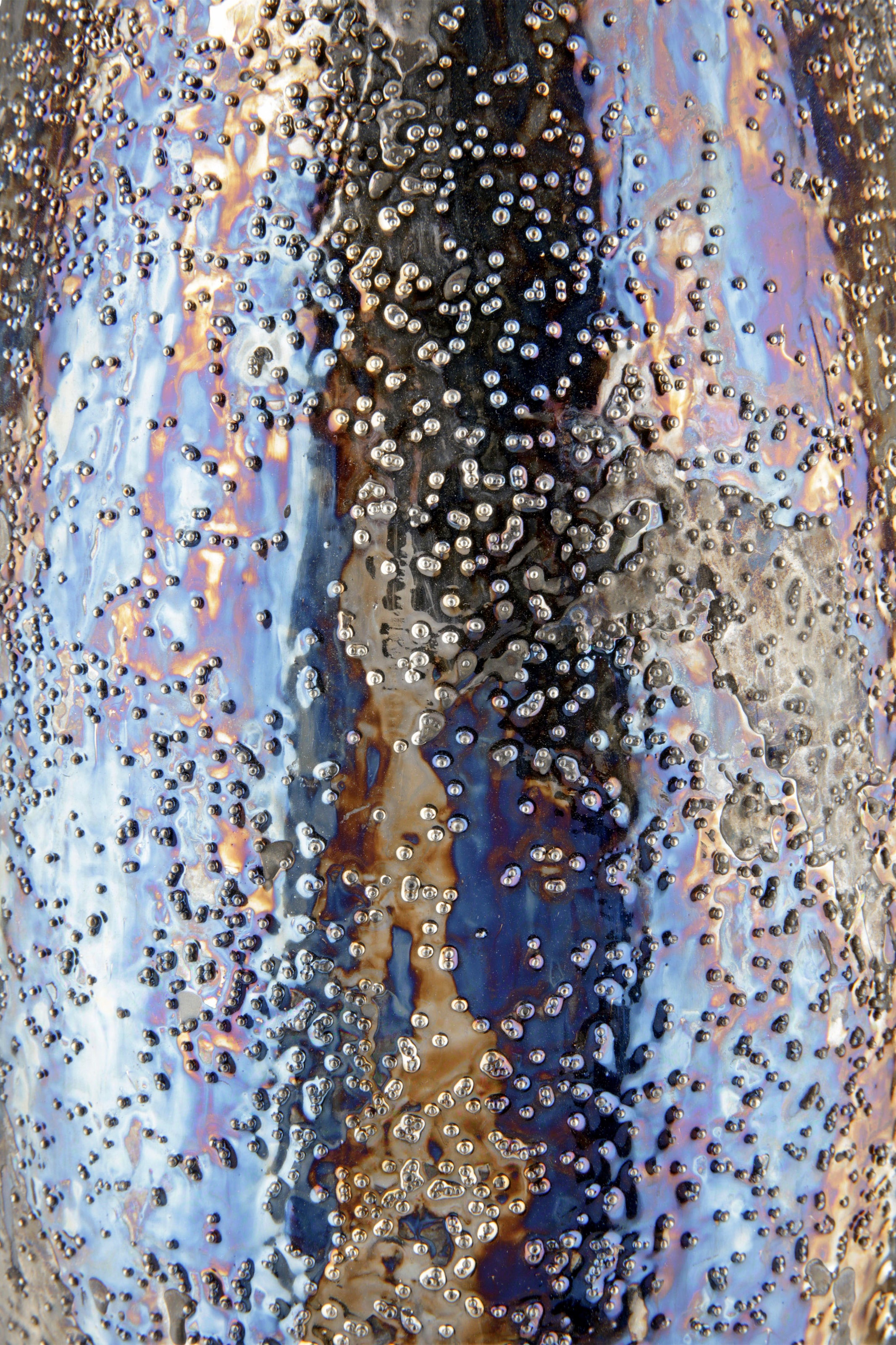 GILDE Tischvase »Pavone«, (1 St.), Vase aus Metall, Höhe ca. 39 cm