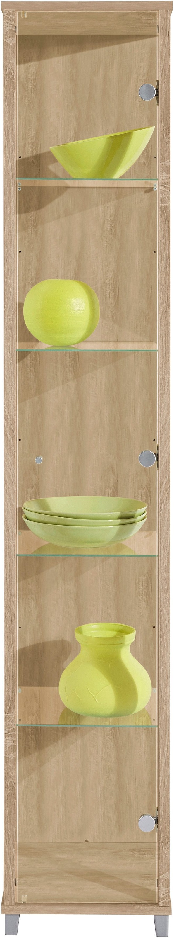 fif möbel Vitrine »OPTIMA Höhe ca. 172 cm«, Standvitrine/Glasvitrine 1x Glastür,perfekt für Sammler,Sammlervitrine