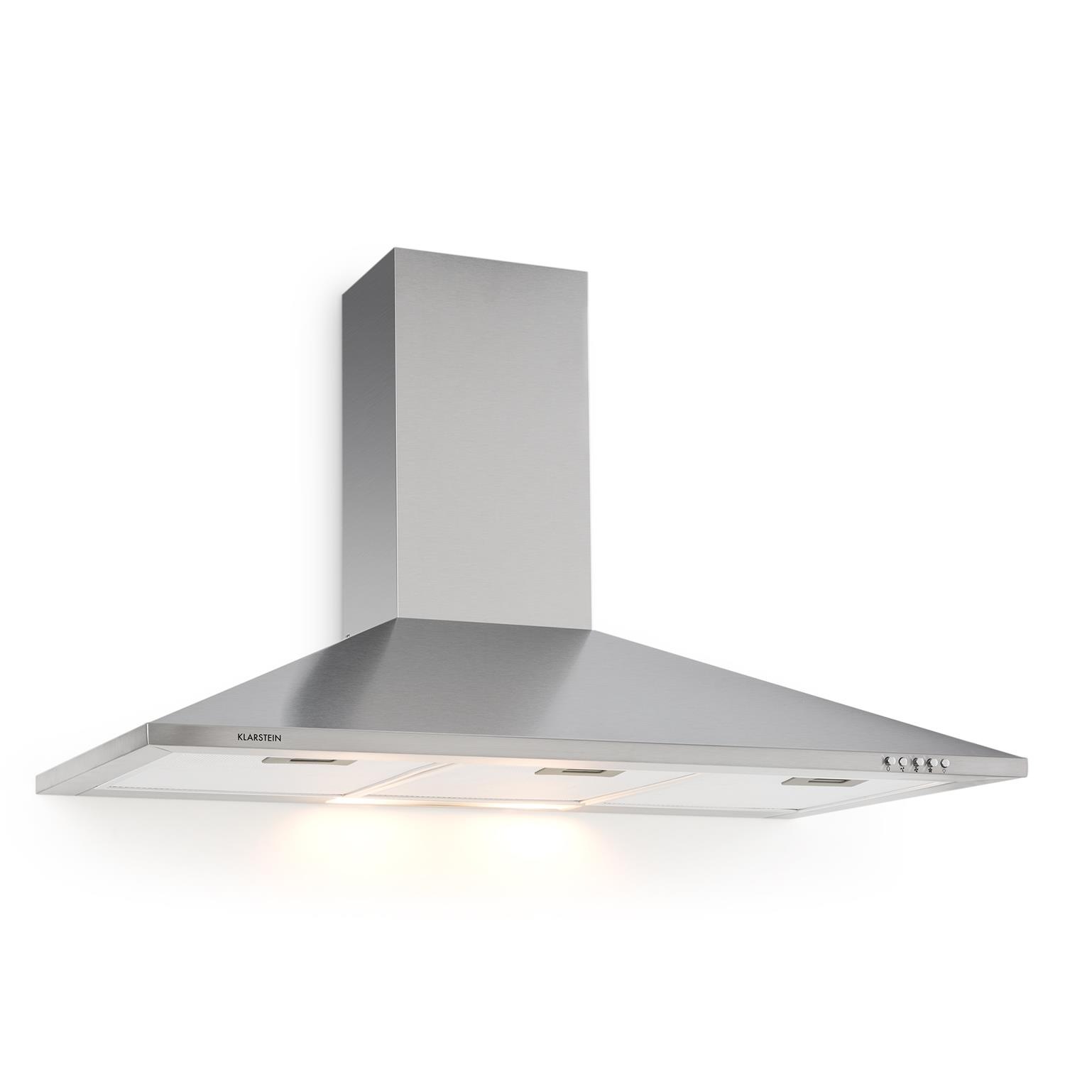 Klarstein Dunstabzugshaube 90cm Wandhaube Umluftbetrieb Abluftbetrieb