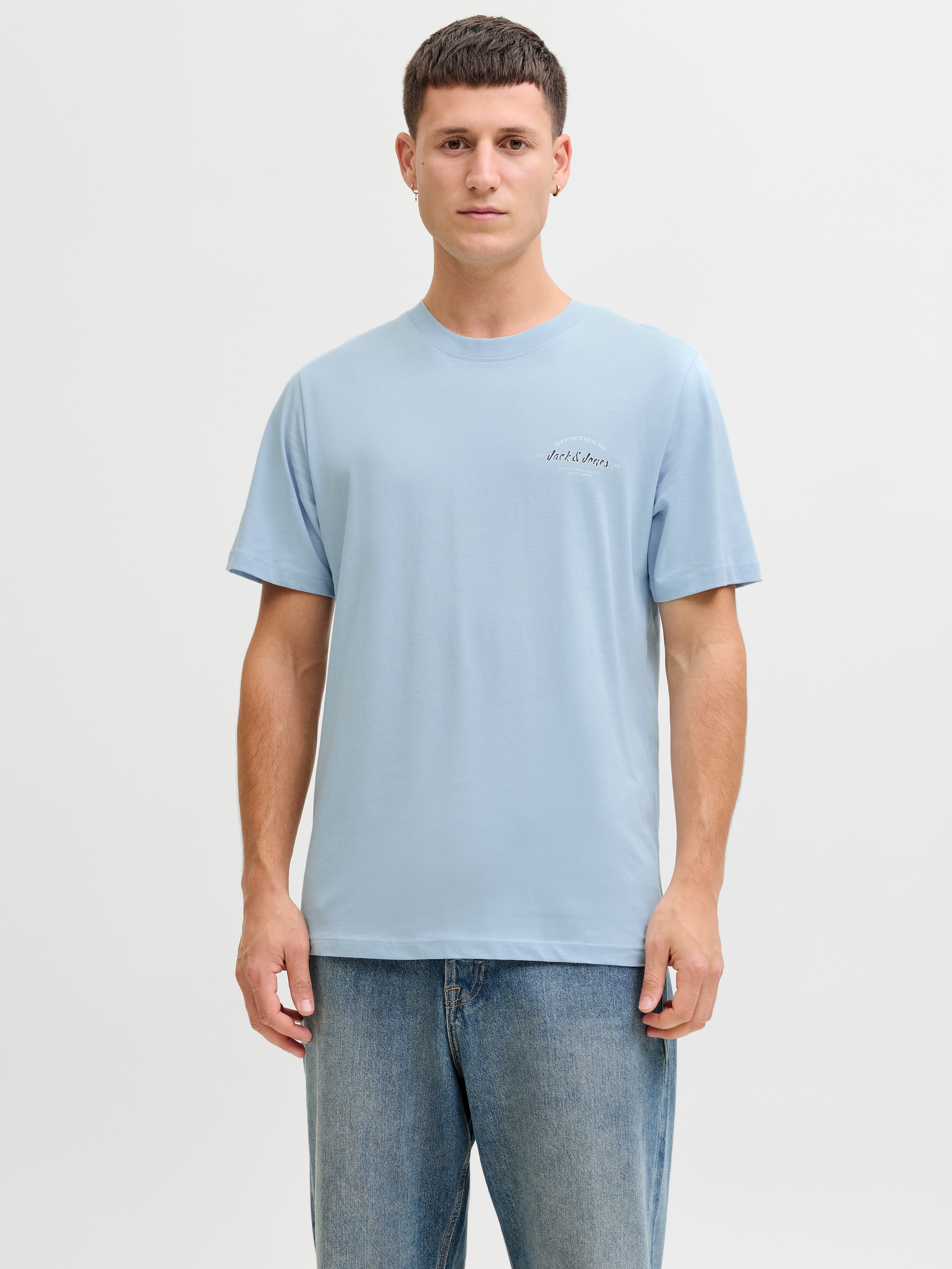 Jack & Jones Rundhalsshirt »JJBRANDON TEE SS CREW NECK«