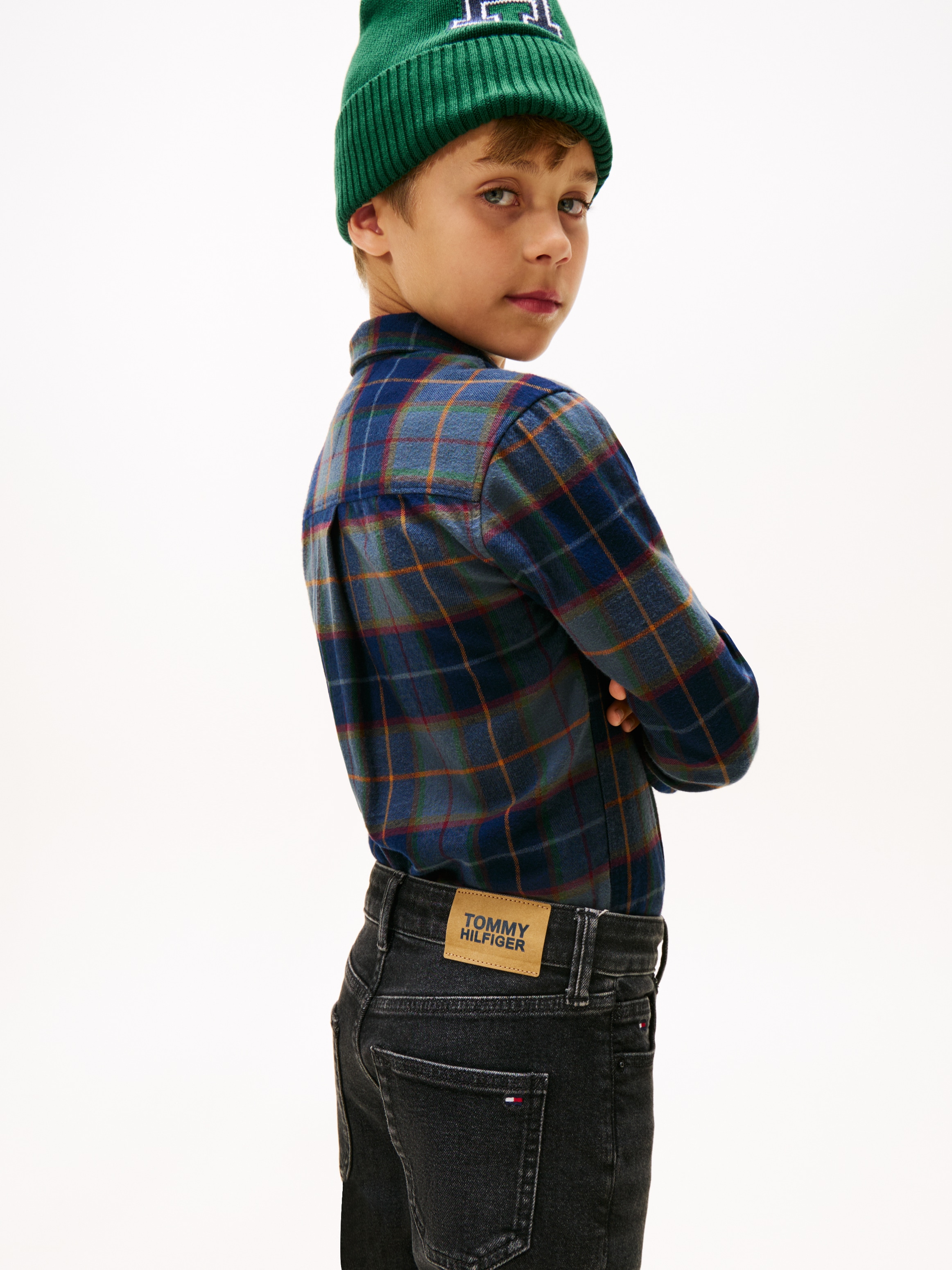Tommy Hilfiger Gerade Jeans »MODERN STRAIGHT WASHED BLK DENIM«, Kinder bis 16 Jahre