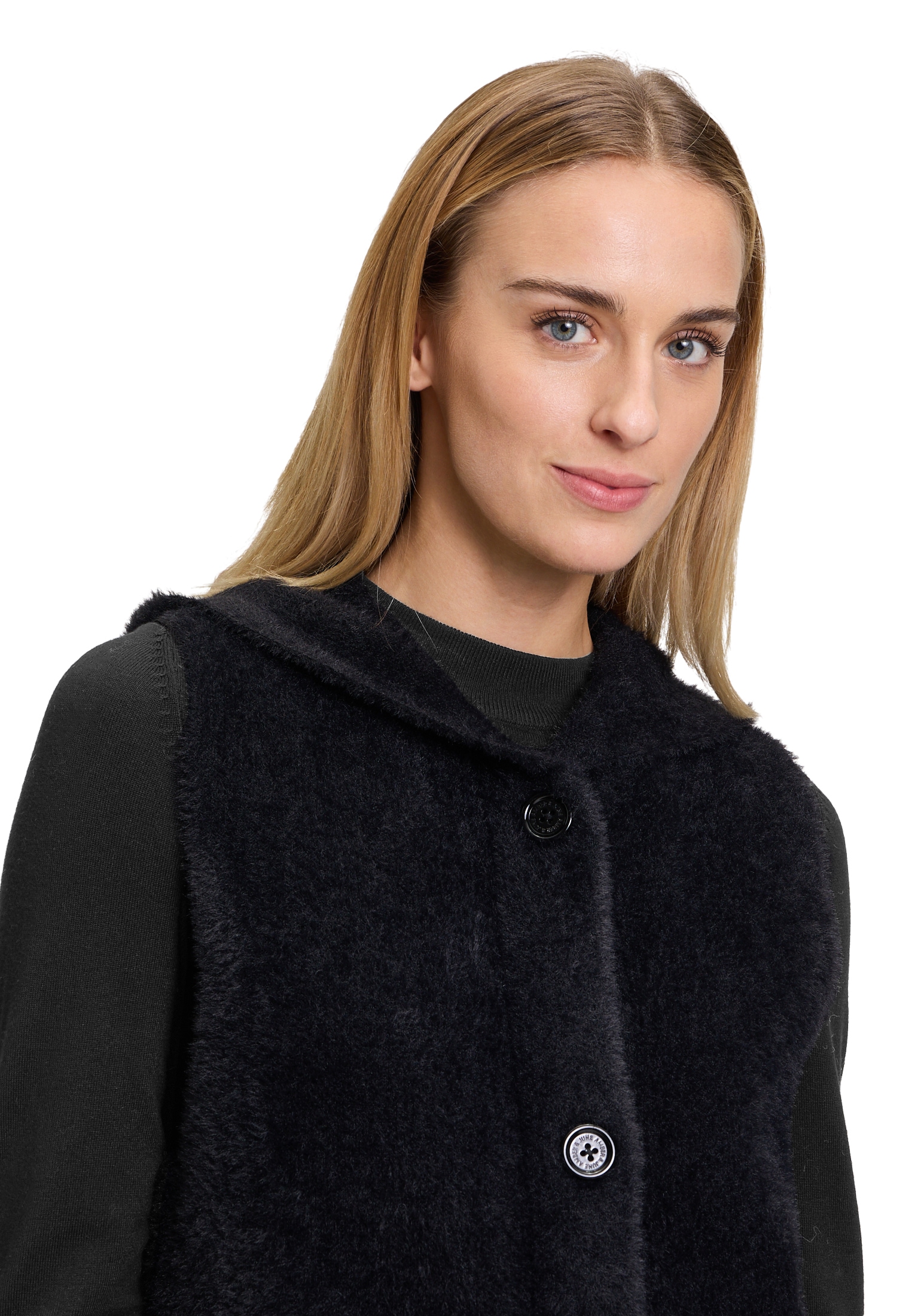 Amber & June Strickjacke »Strickweste mit Kapuze«