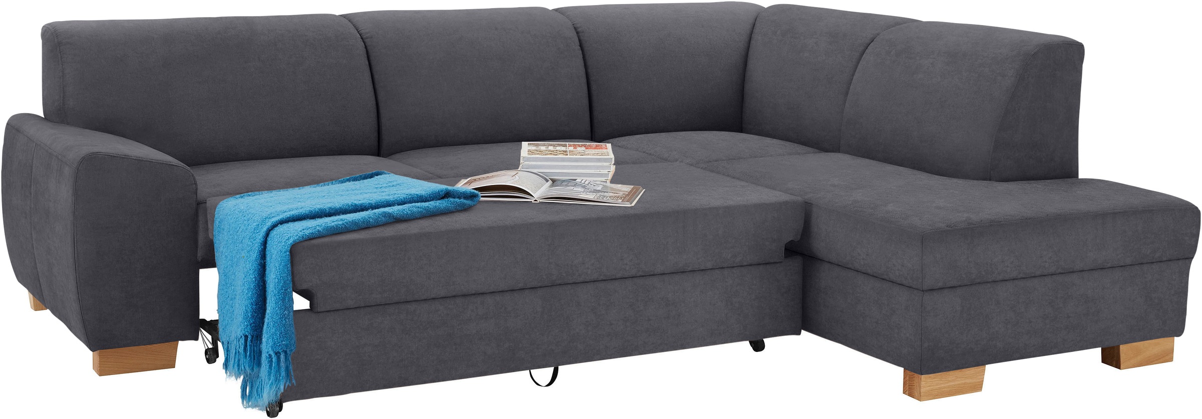 DOMO collection Ecksofa »Incanto kubische Formensprache, komfortabel, L-Form«, wahlweise mit Bettfunktion