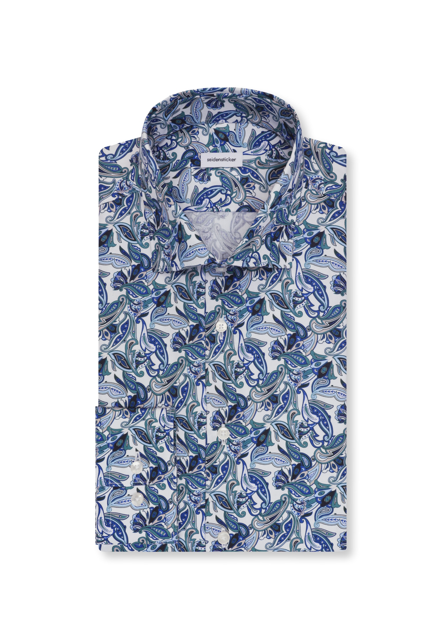 seidensticker Businesshemd »Schwarze Rose« Slim 1/1 Kentkragen Druck