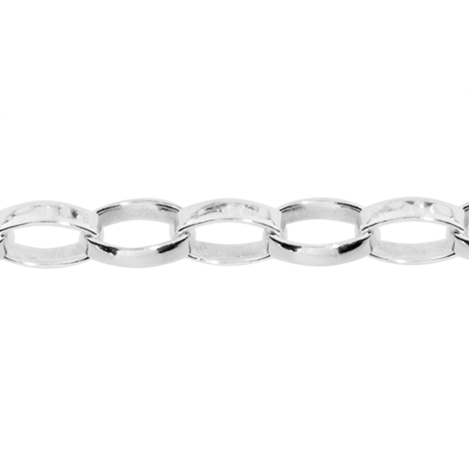 OSTSEE-SCHMUCK Silberkette »- Erbs oval 2,5 mm - Silber 925/000 -,«