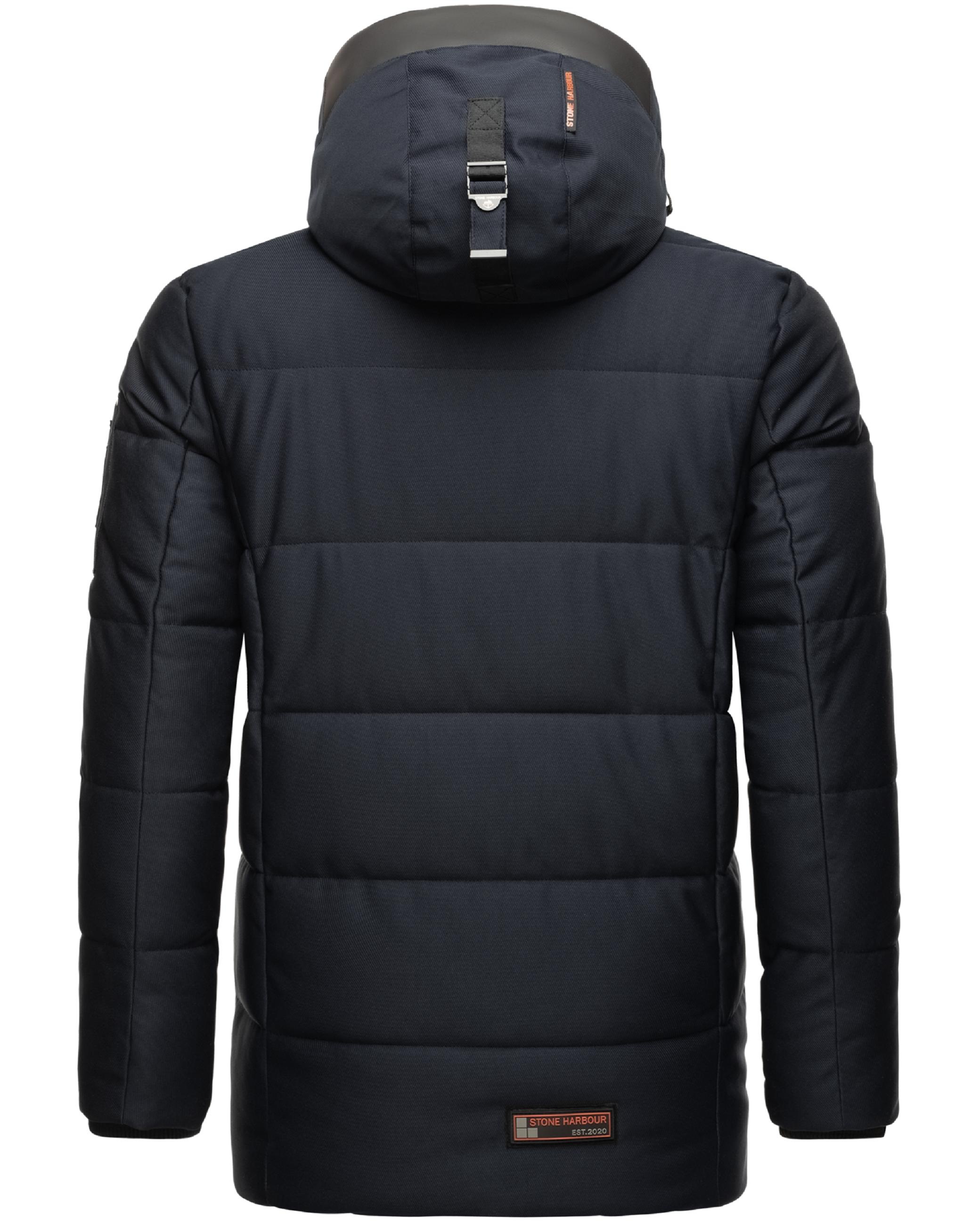 Stone Harbour Wintermantel »Winterjacke Mitjaa«, Warm gefütterter Herren Wintermantel mit doppelter Kapuze