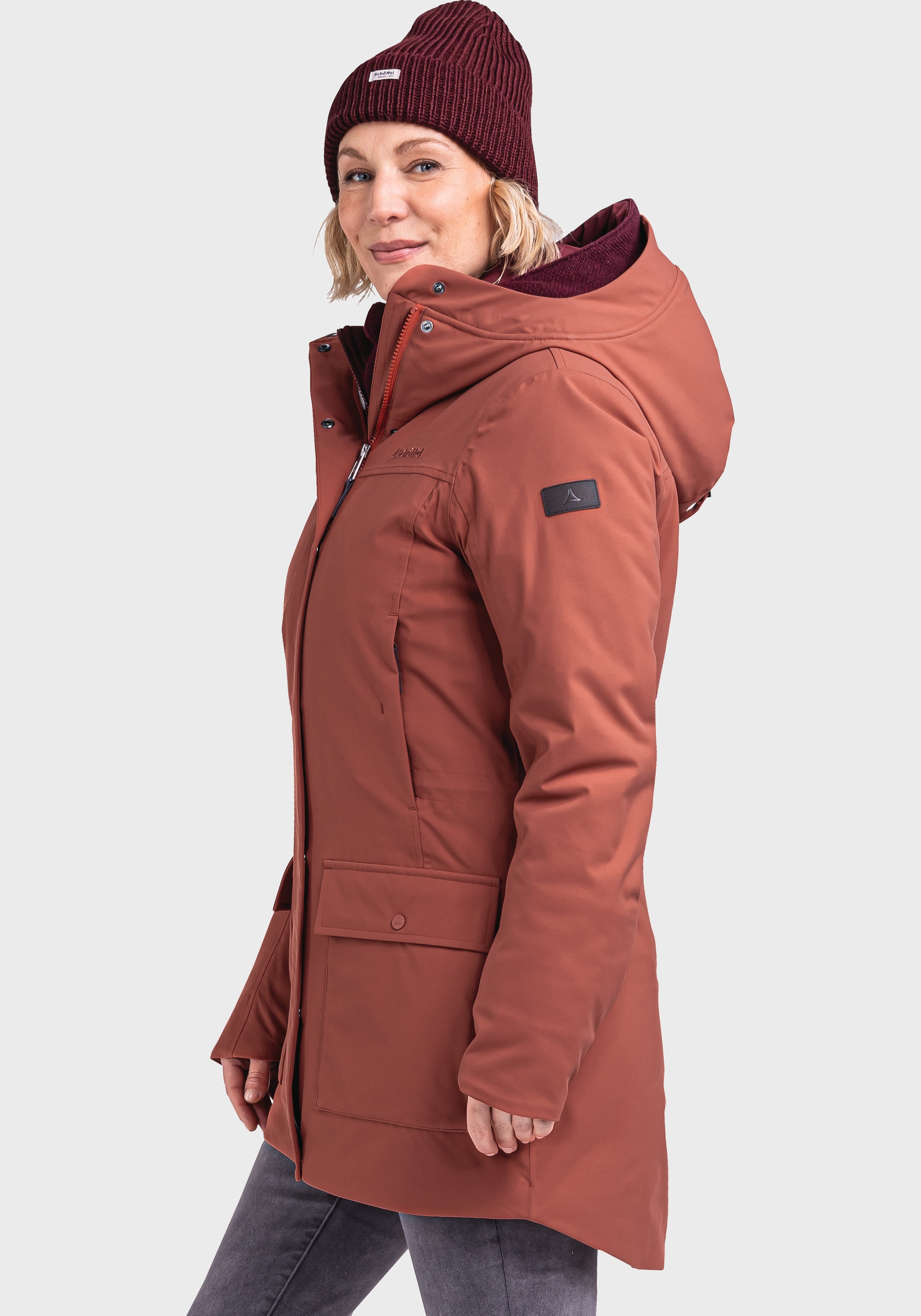 Schöffel Langjacke »Ins. Parka Rotterdam L«, mit Kapuze