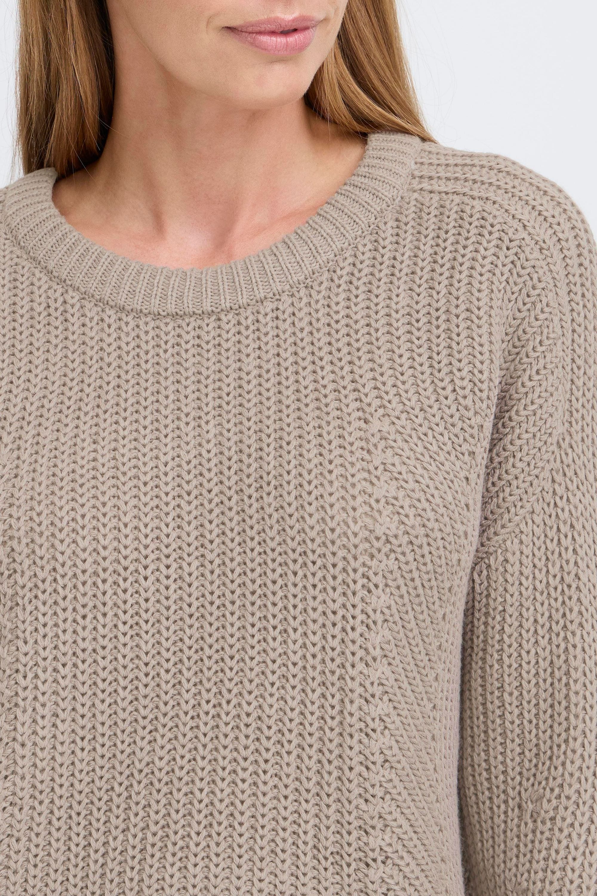 OXMO Strickfleece-Pullover »Strickpullover OXKanna«