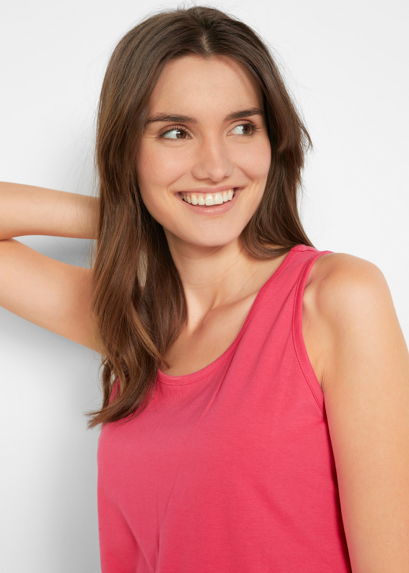 bonprix Longtop Packung, 5 tlg. figurumspielende Passform, po-bedeckend